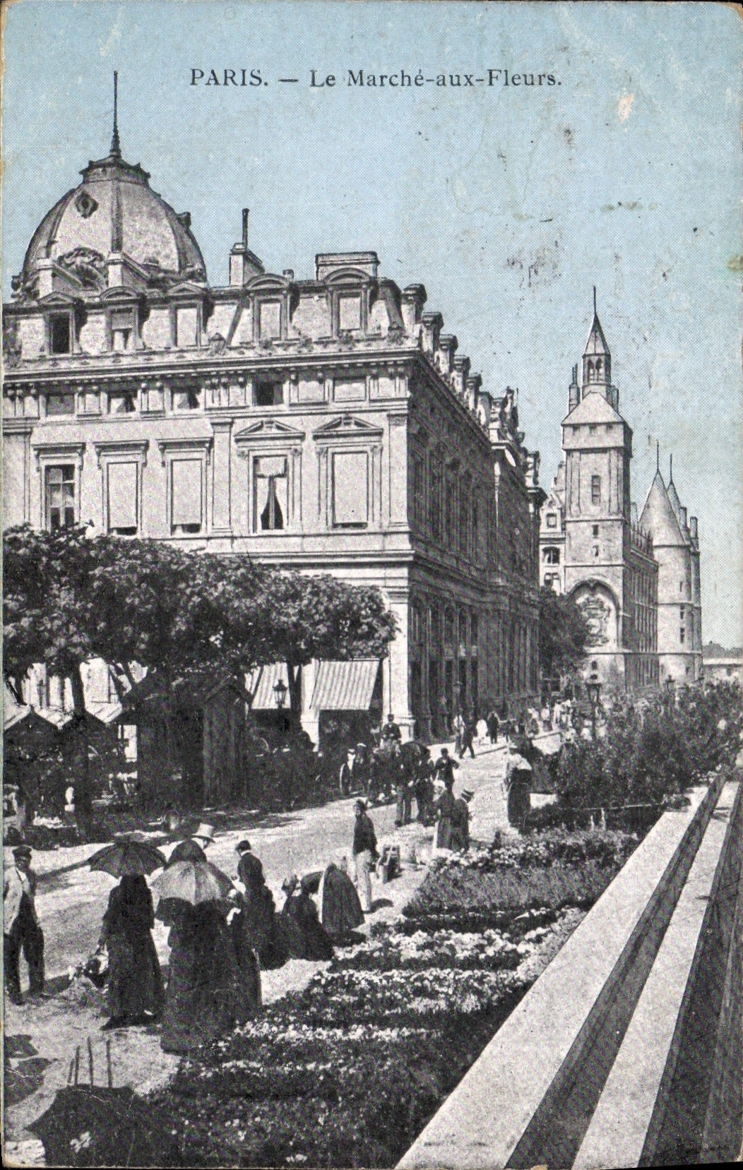 CPA Paris Le Marche aux Fleurs 