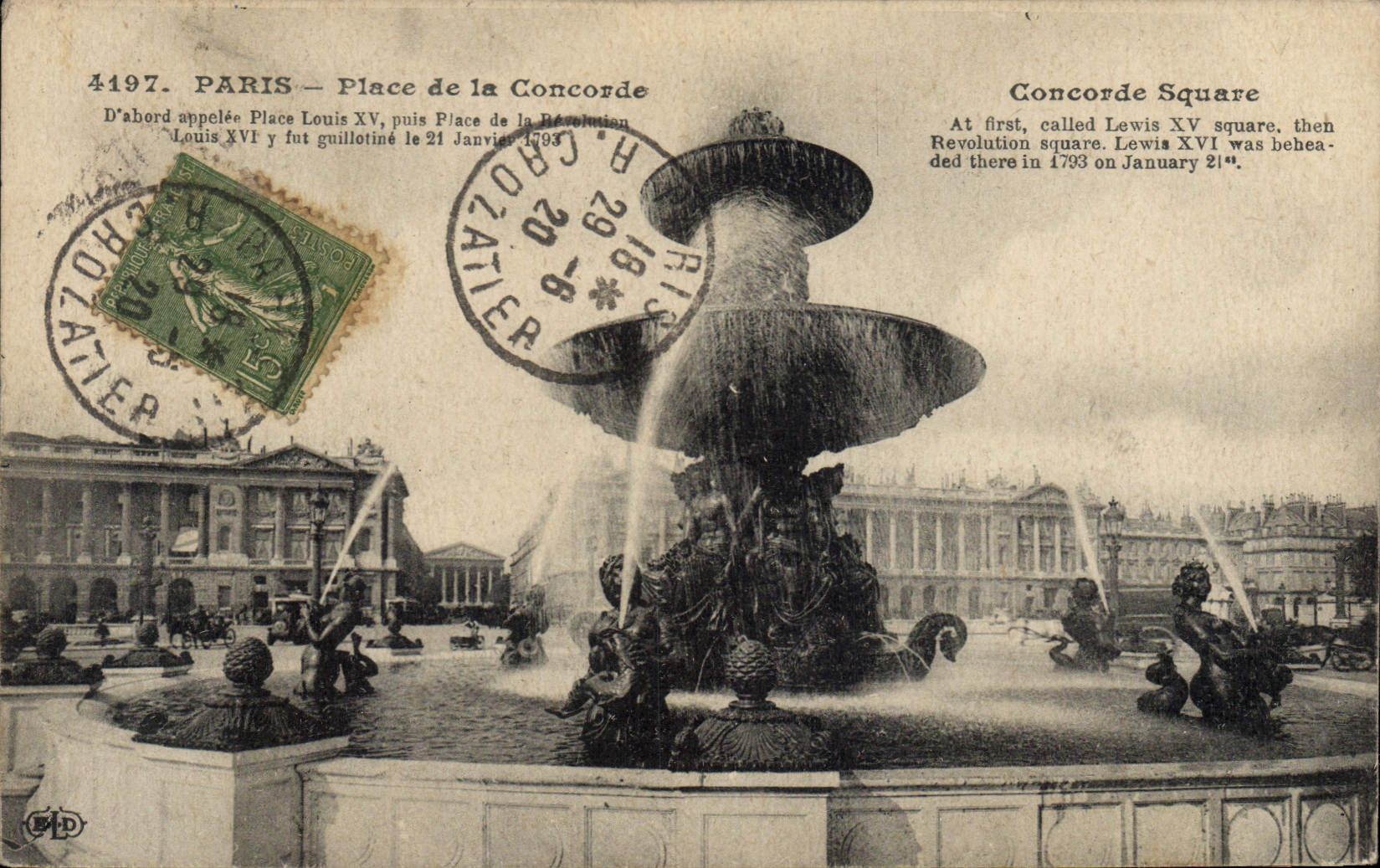 CPA Paris Place de la Concorde 