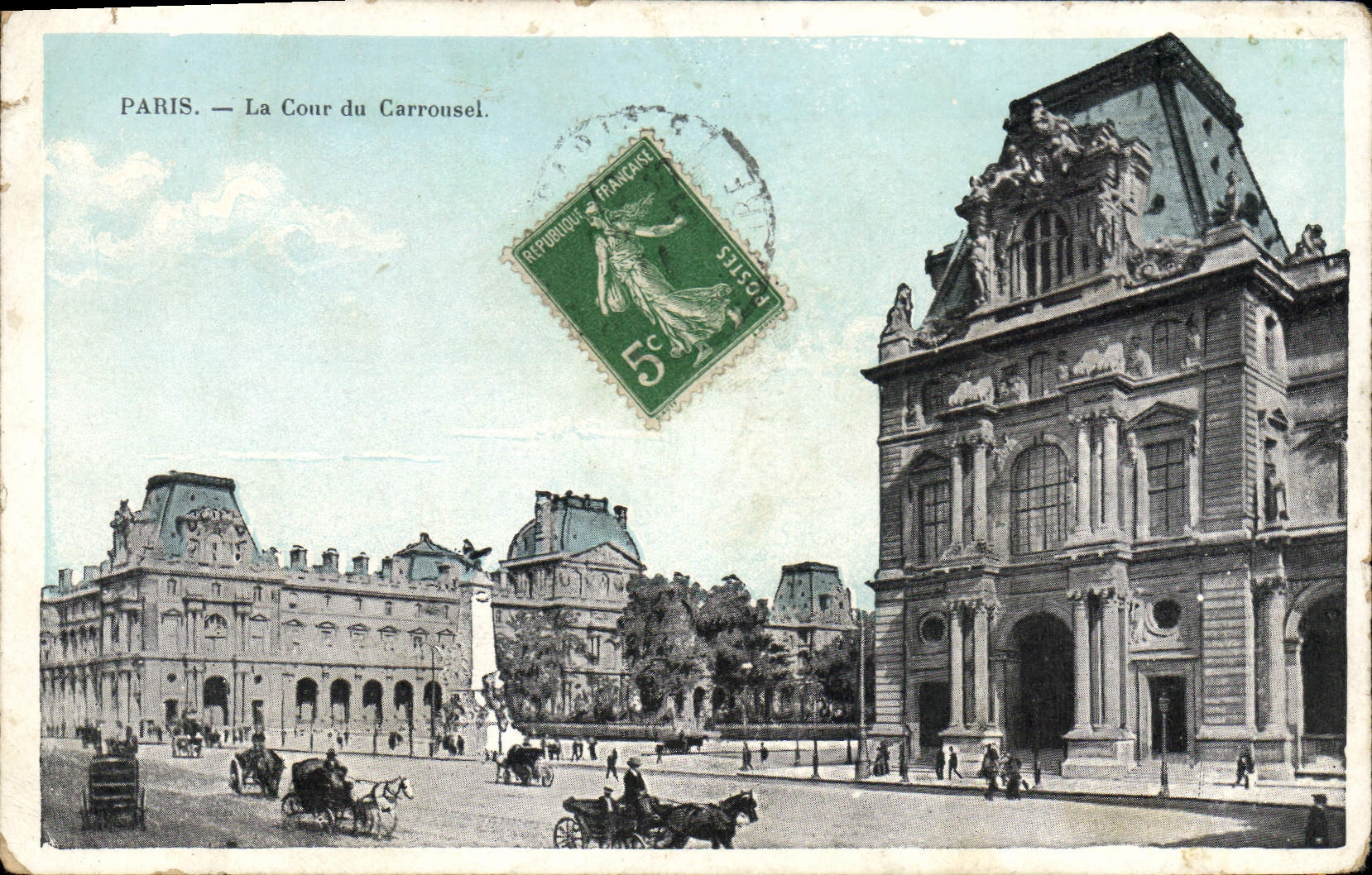 CPA Paris La Cour du Carrousel 