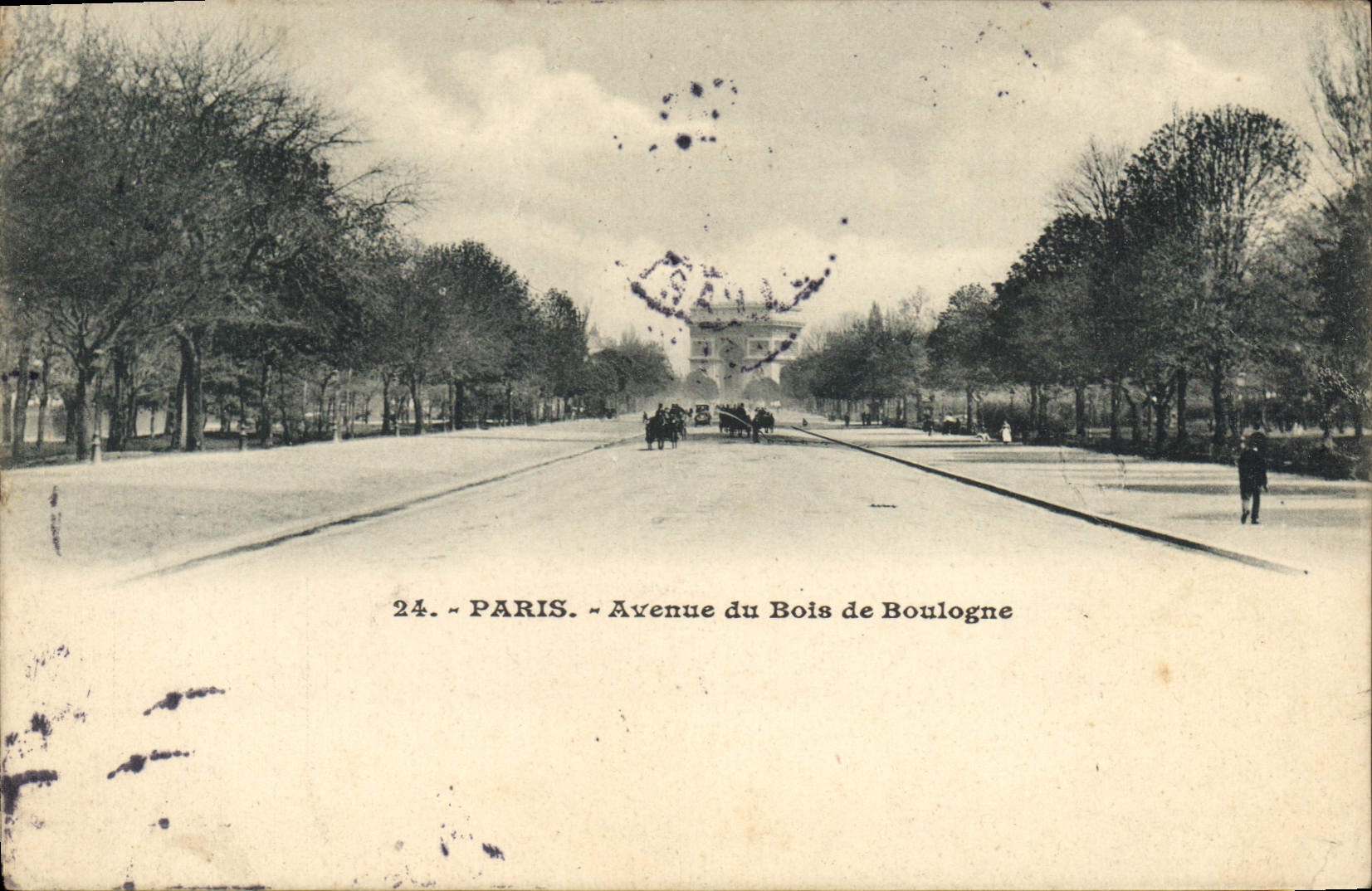 CPA Paris Avenue du Bois de Boulogne