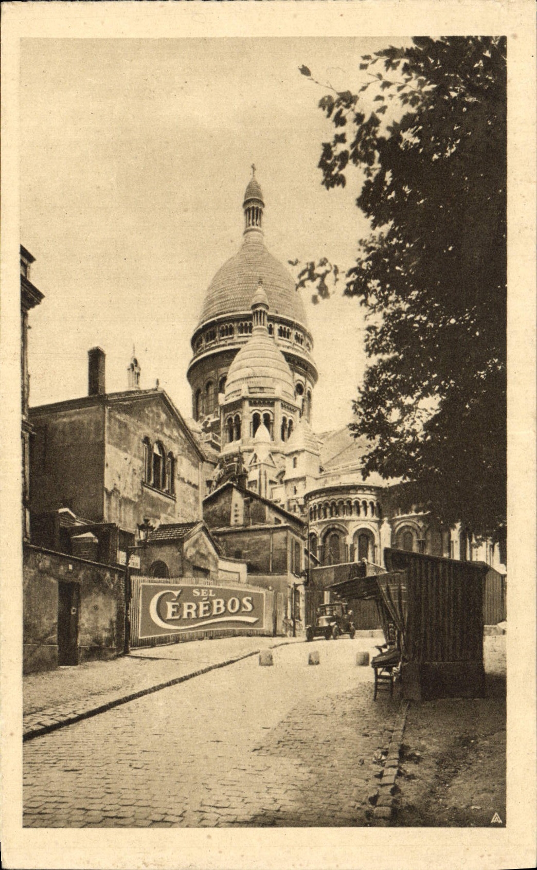 CPA Paris Le Sacre Coeur Publicite Sel Cerebos