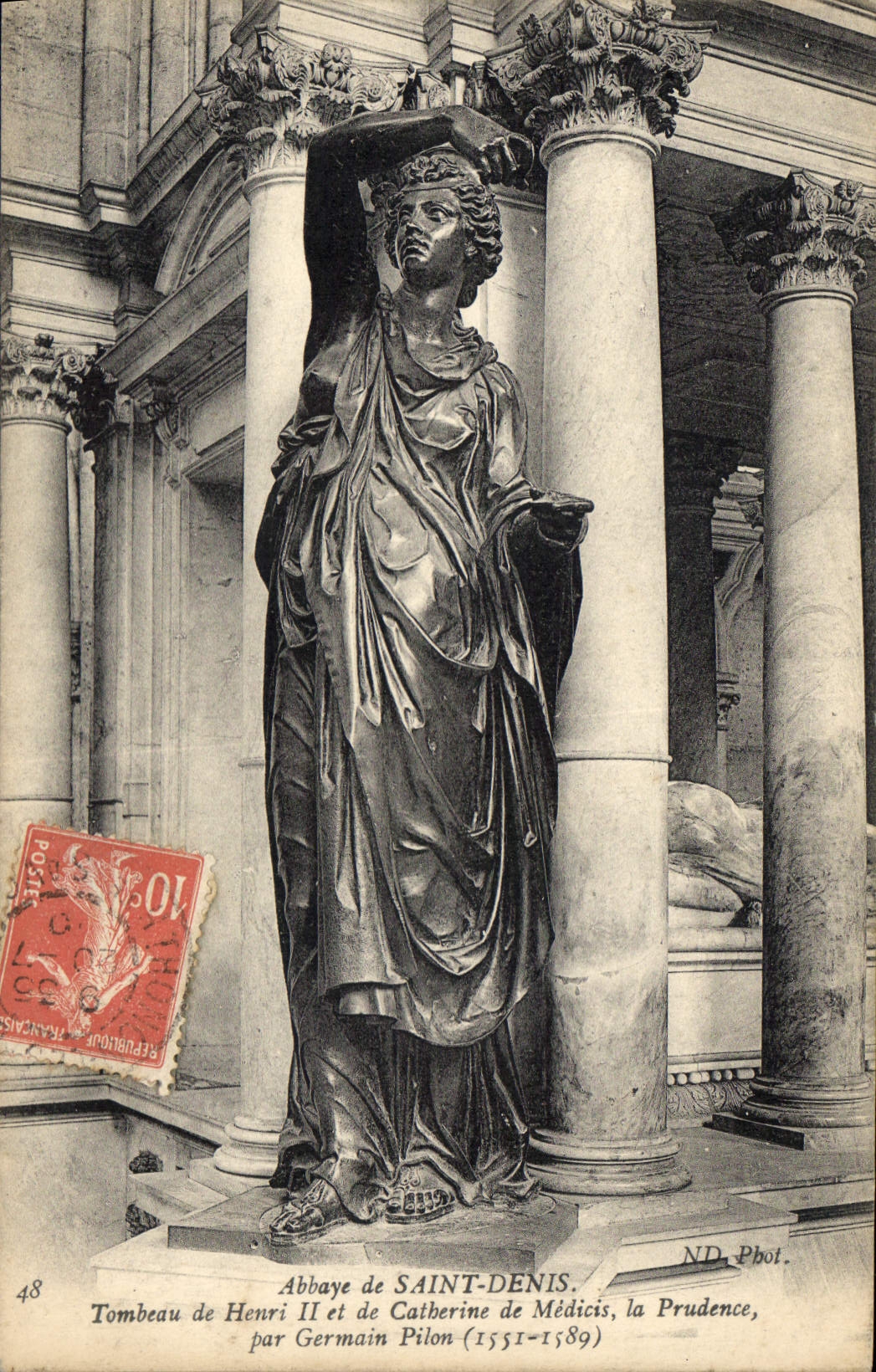 CPA Abbaye de Saint Denis Tombeau de Henri II et de Catherine de Medicis la Prudence par Germain Pil