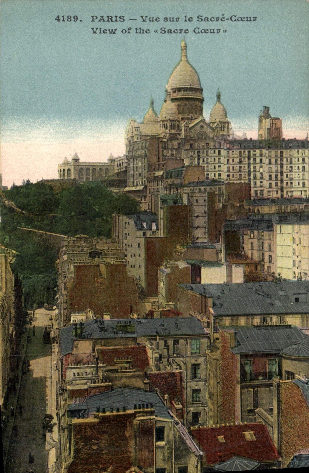 CPA Paris Vue sur le Sacre Coeur 