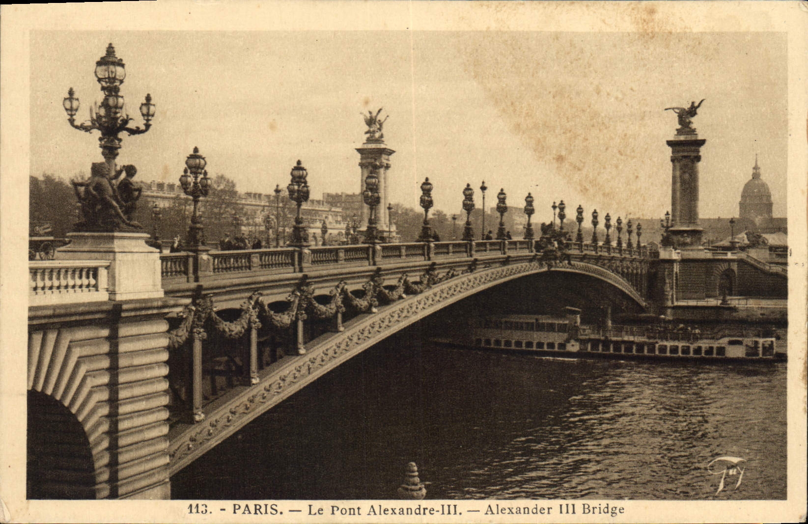 CPA Paris Le Pont Alexandre III 