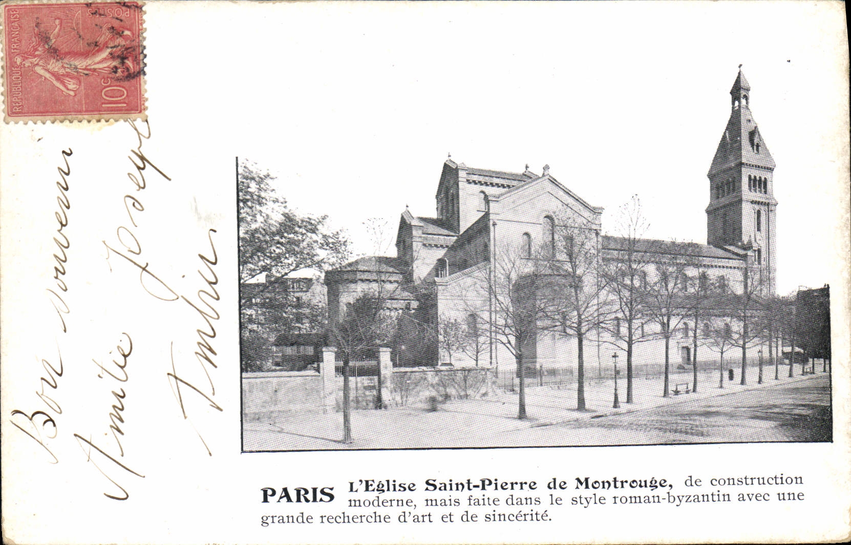 CPA Paris L'Eglise Saint Pierre de Montrouge