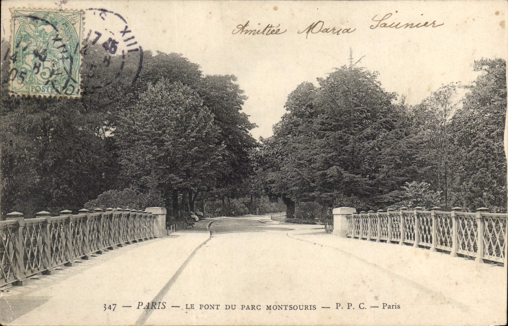 CPA Paris Le Pont du Parc Montsouris 