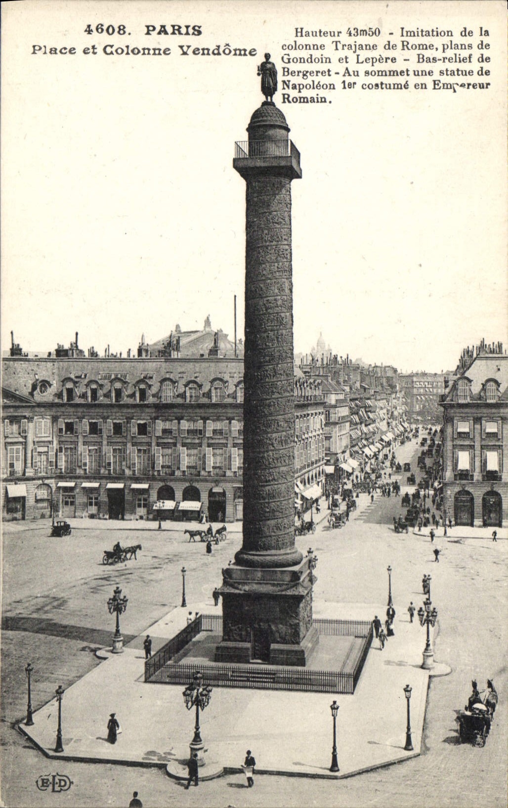 CPA Paris Place et Colonne Vendome 
