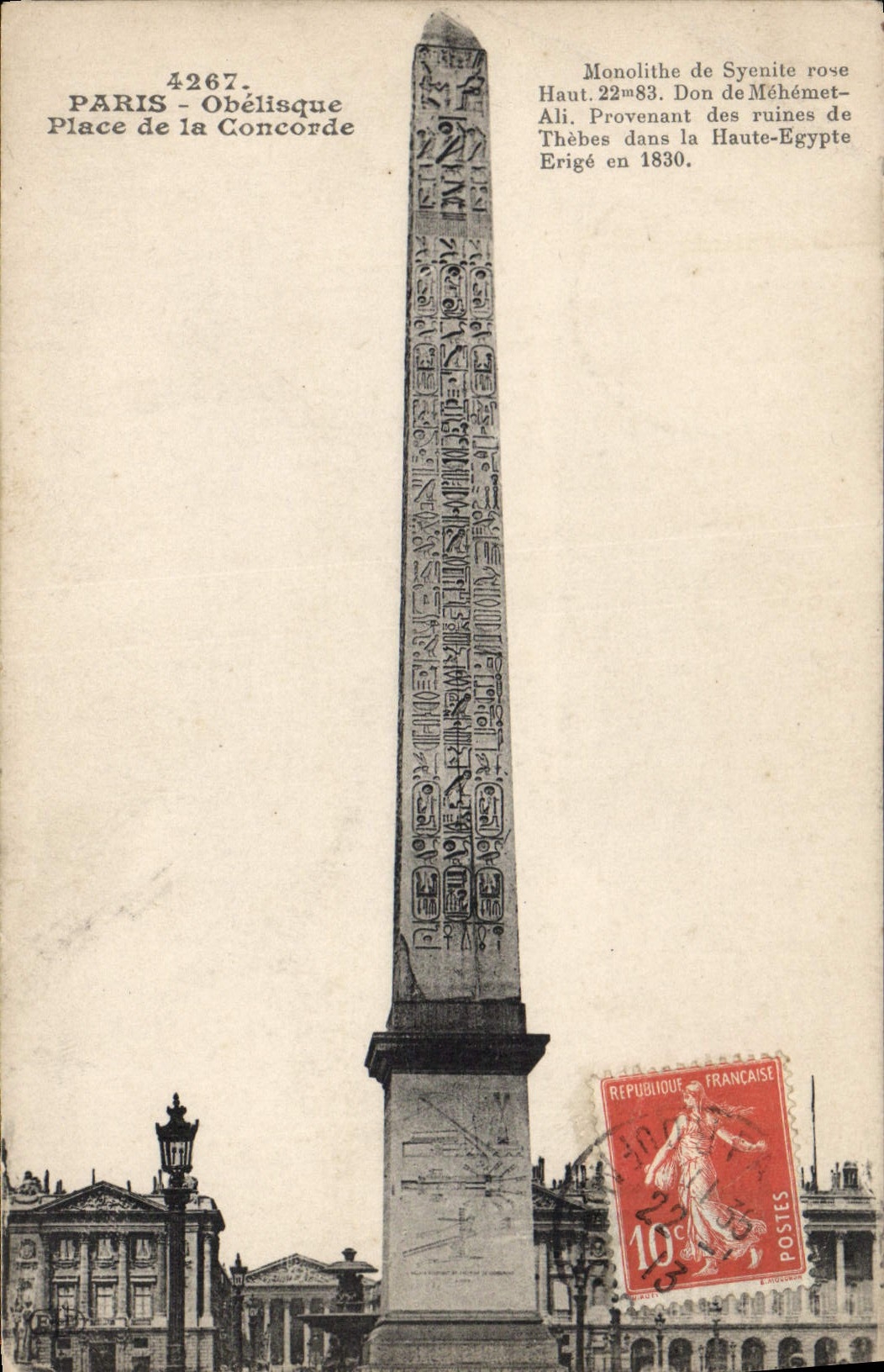 CPA Paris Obelisque Place de la Concorde