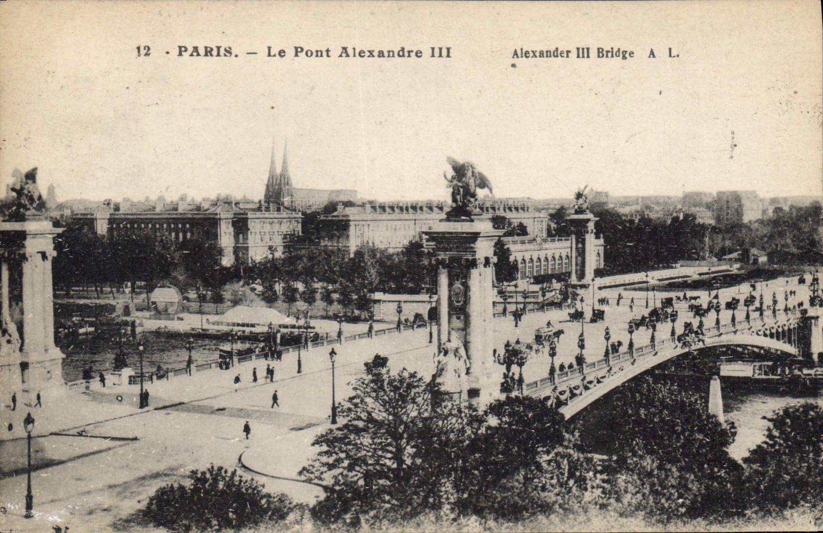 CPA Paris Le Pont Alexandre III 
