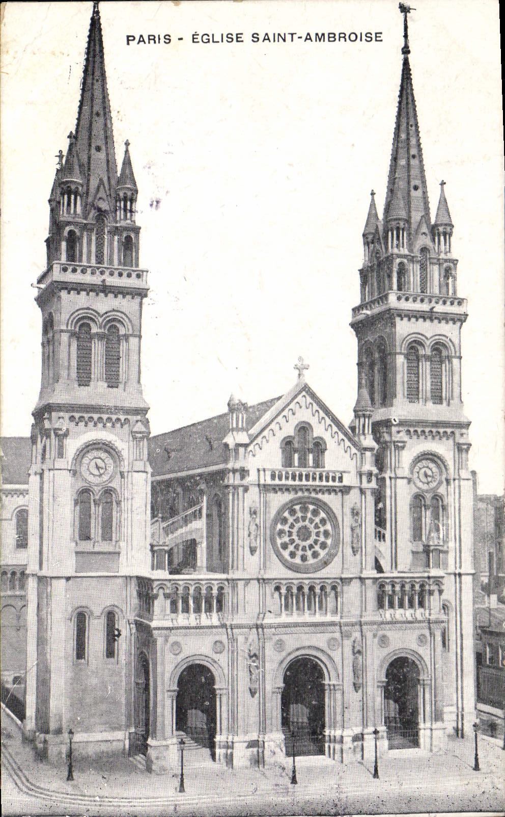CPA Paris Eglise Saint Ambroise 