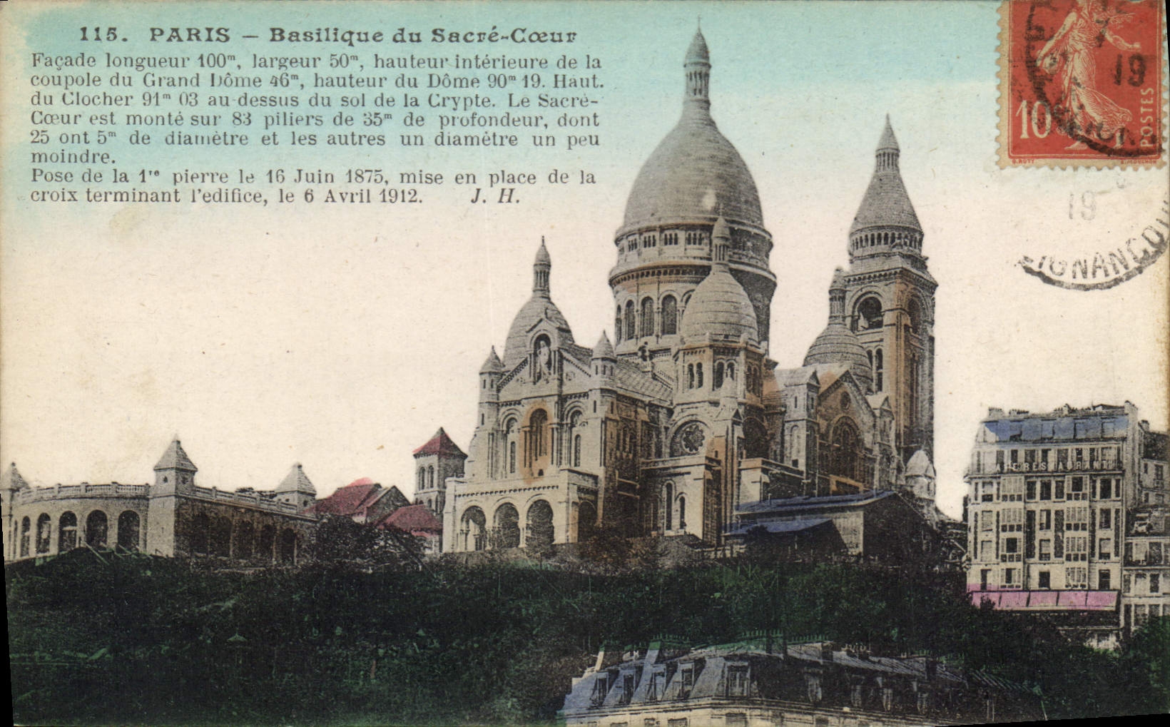 CPA Paris Basilique du Sacre Coeur 