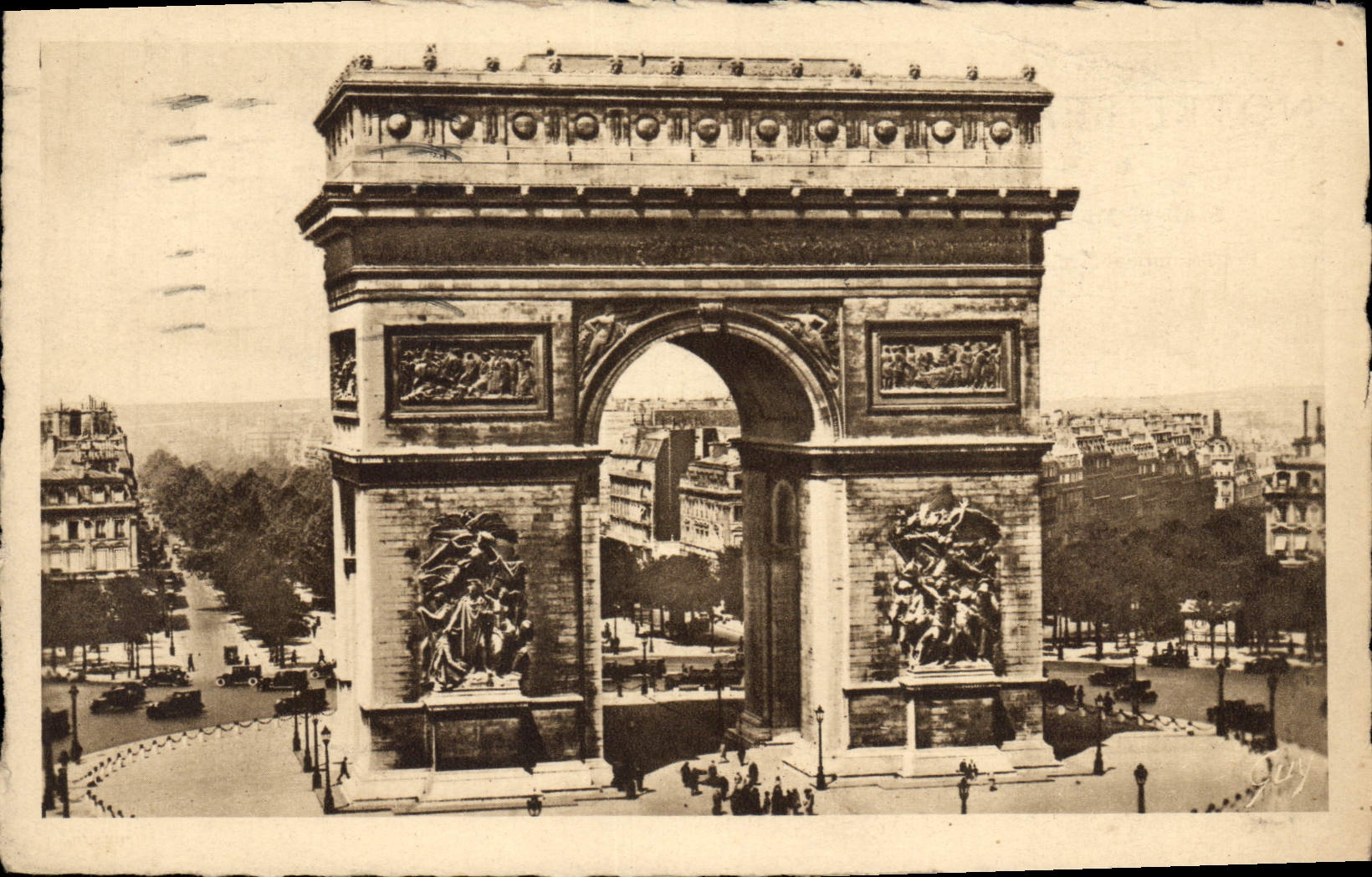 CPA Arc de Triomphe de l'Etoile Paris