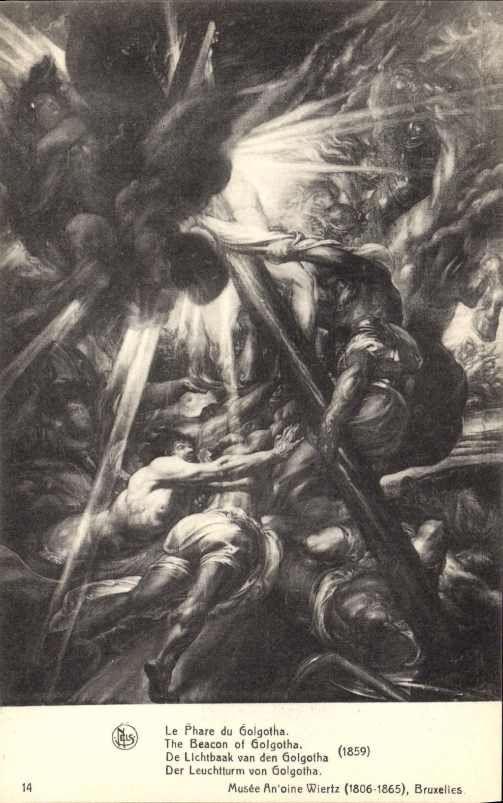 CPA Le Phare du Golgotha Musee An'oine Wiertz