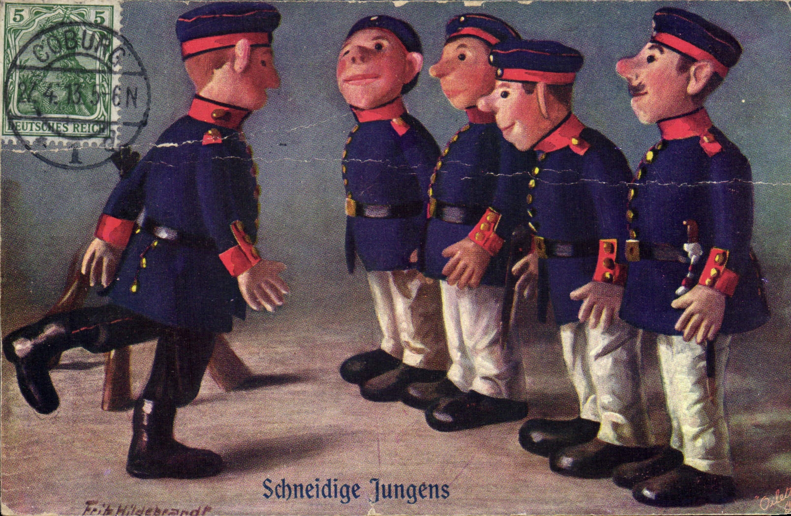 CPA Schneidige Jungens Militaria