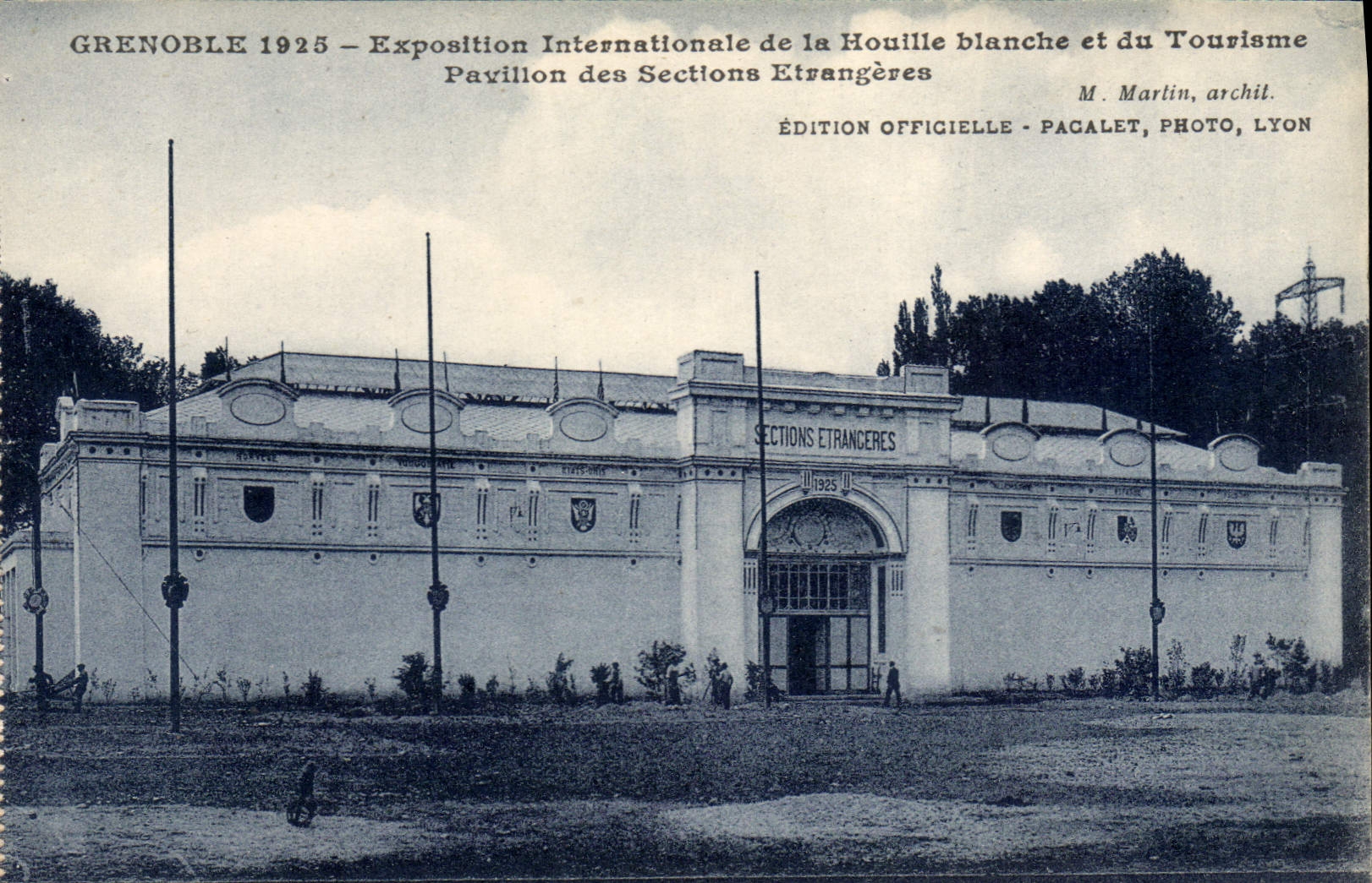 CPA Grenoble 1925 Exposition Internationale de Houille blanche et du Tourisme Pavillon des Sections 