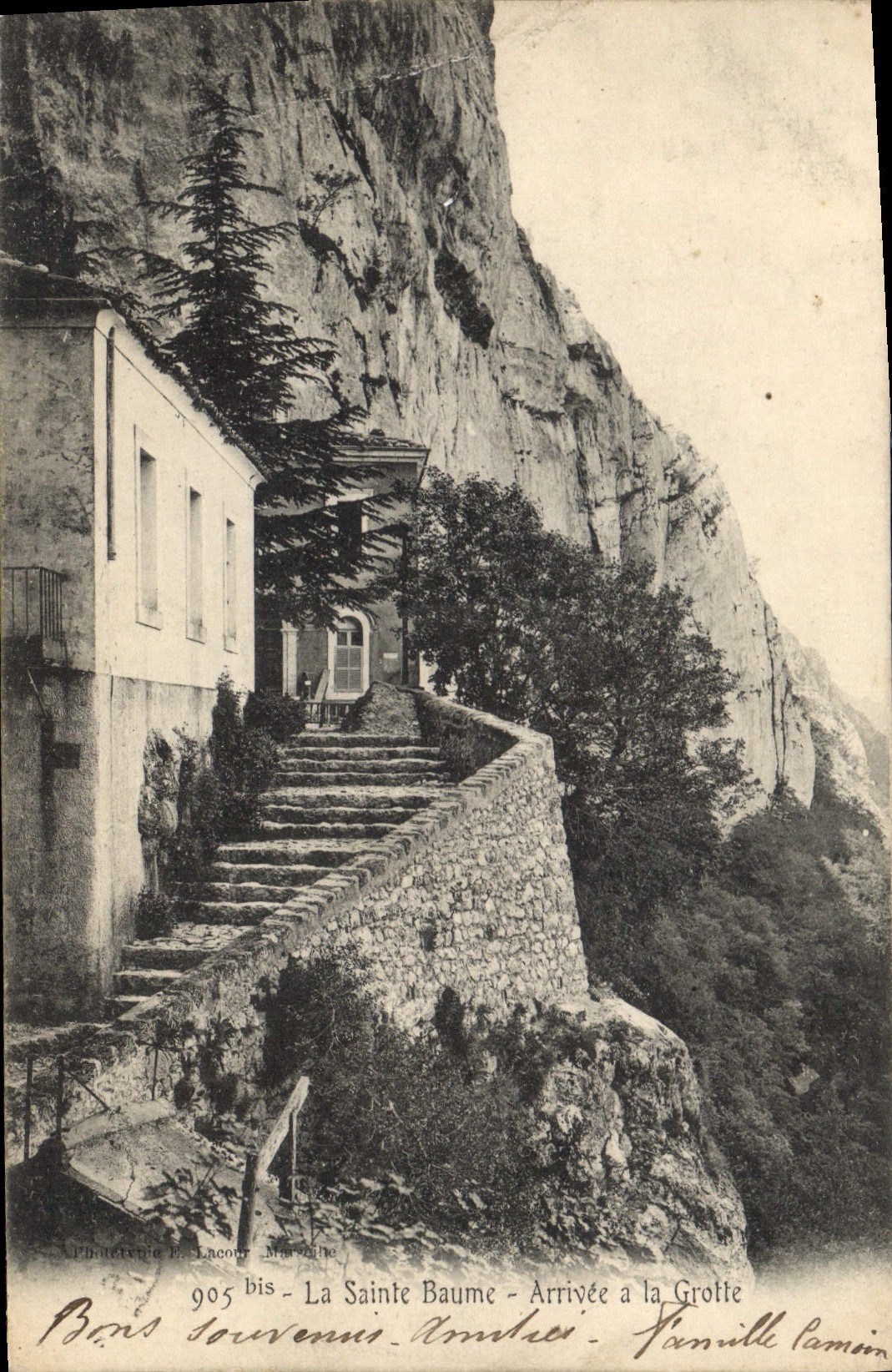 CPA La Sainte Baume Arrivee e la Grotte