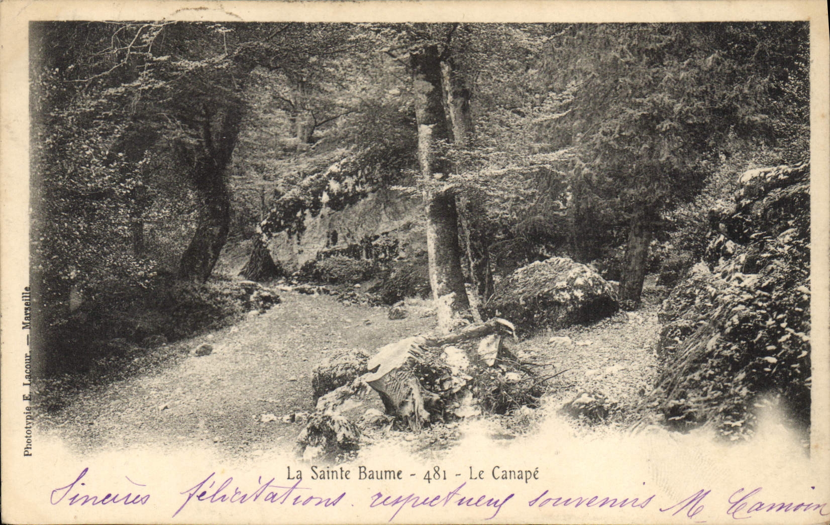 CPA La Sainte Baume Le Canape 