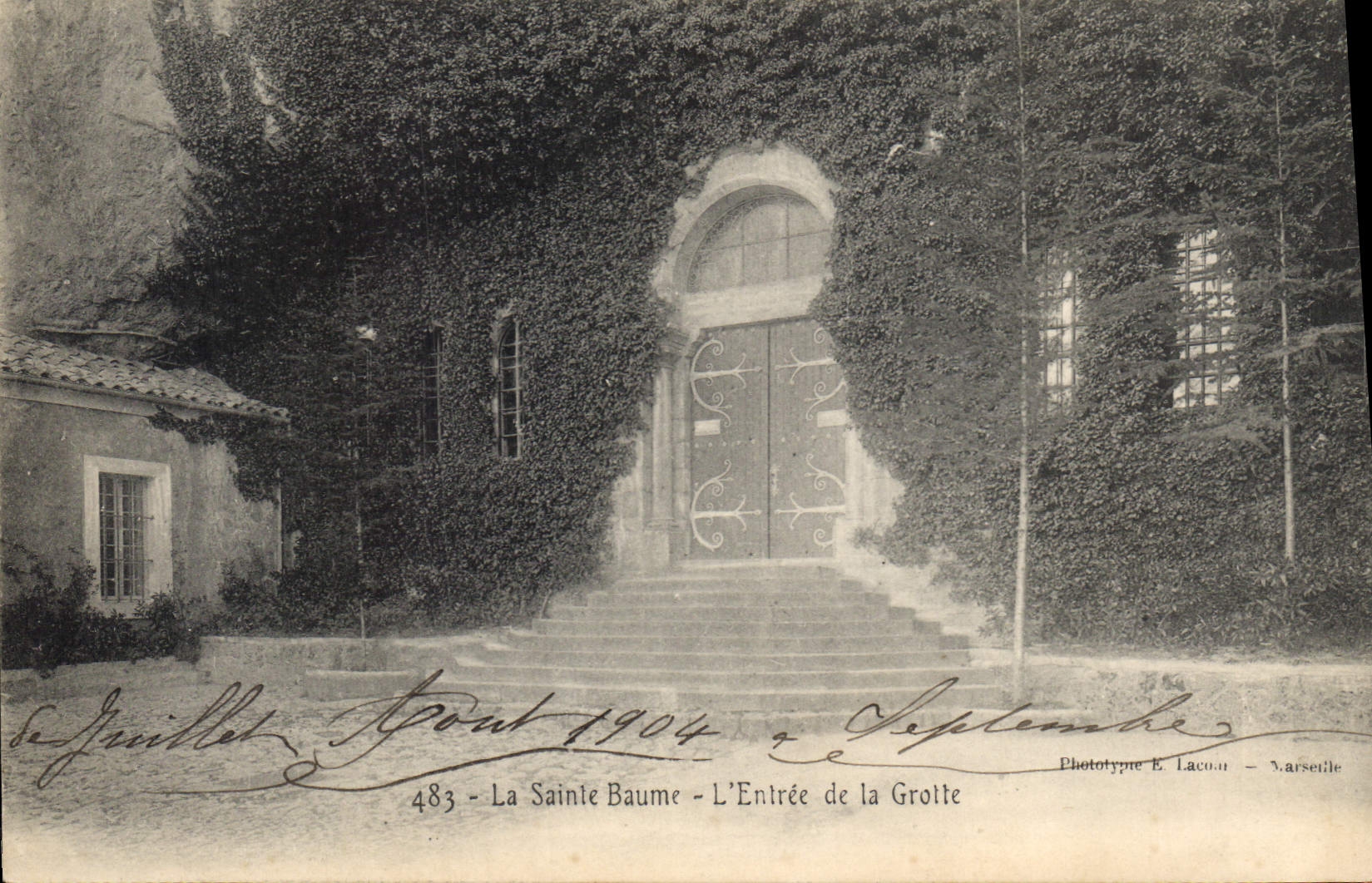 CPA La Sainte Baume L'Entree de la Grotte 