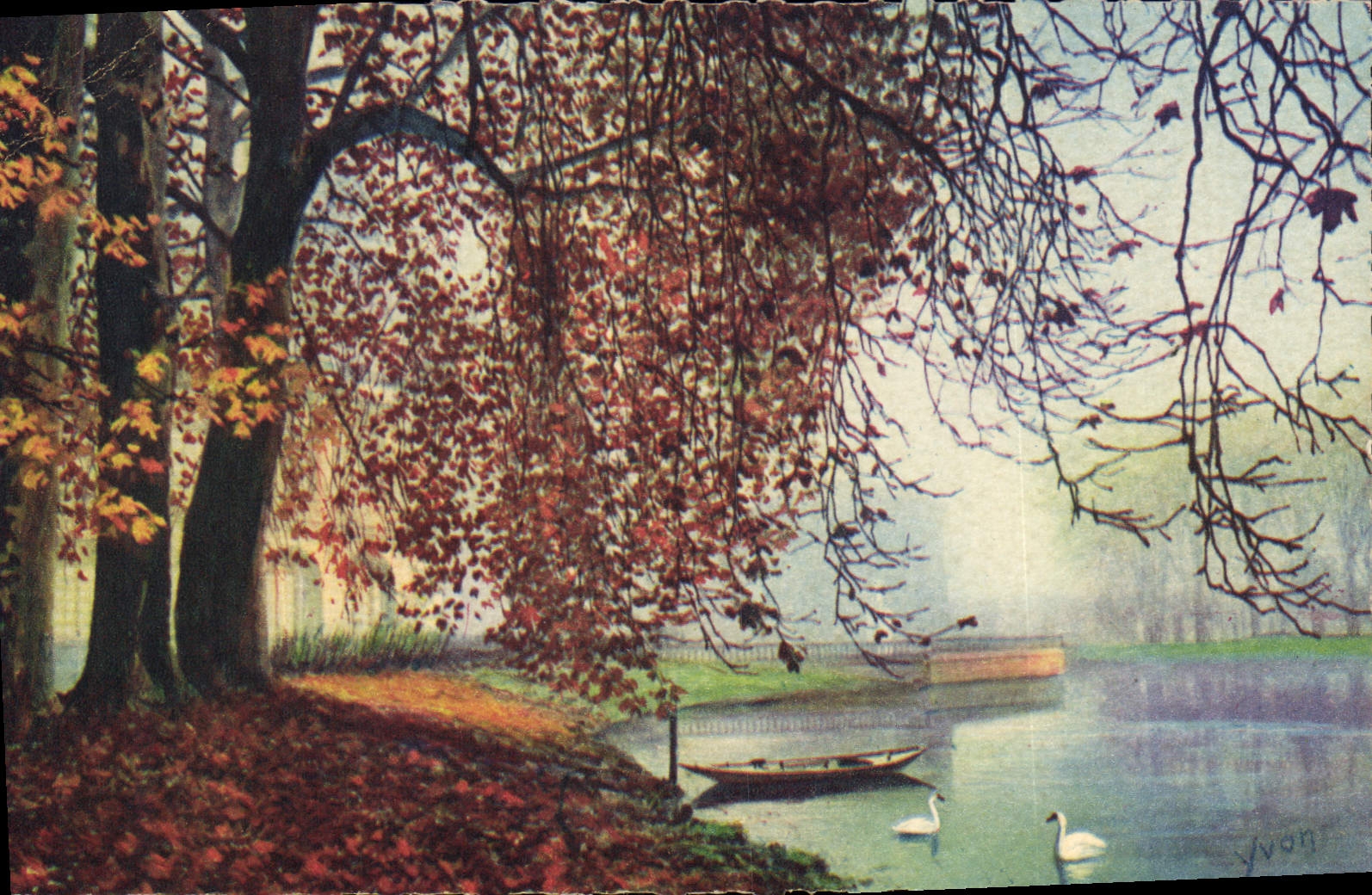 CPA Fontainebleau S et M Le Palais L'Etang des Carpes 