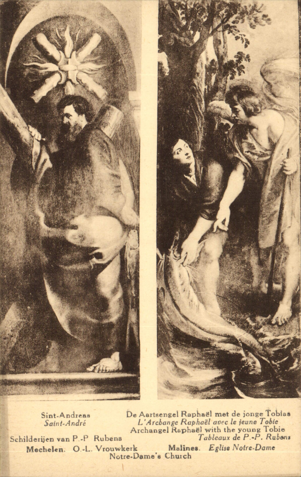 CPA Saint Andreas L'Archange Raphael avec la jeune Tobie
