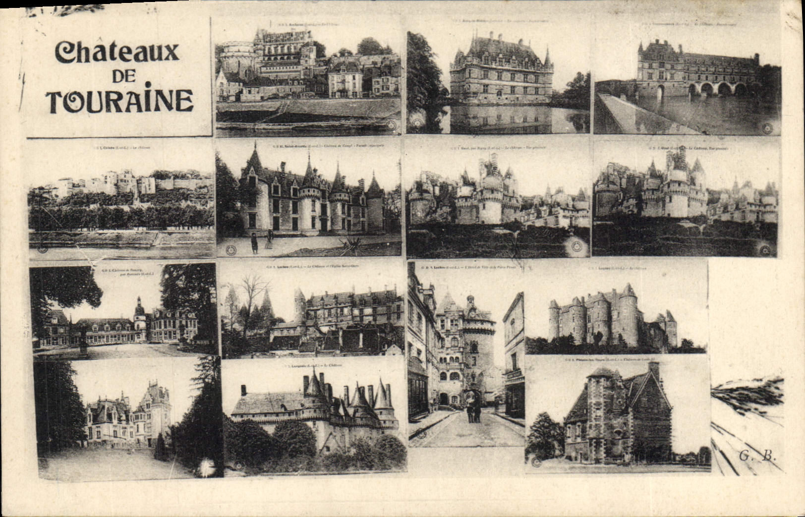 CPA Chateaux de Touraine 