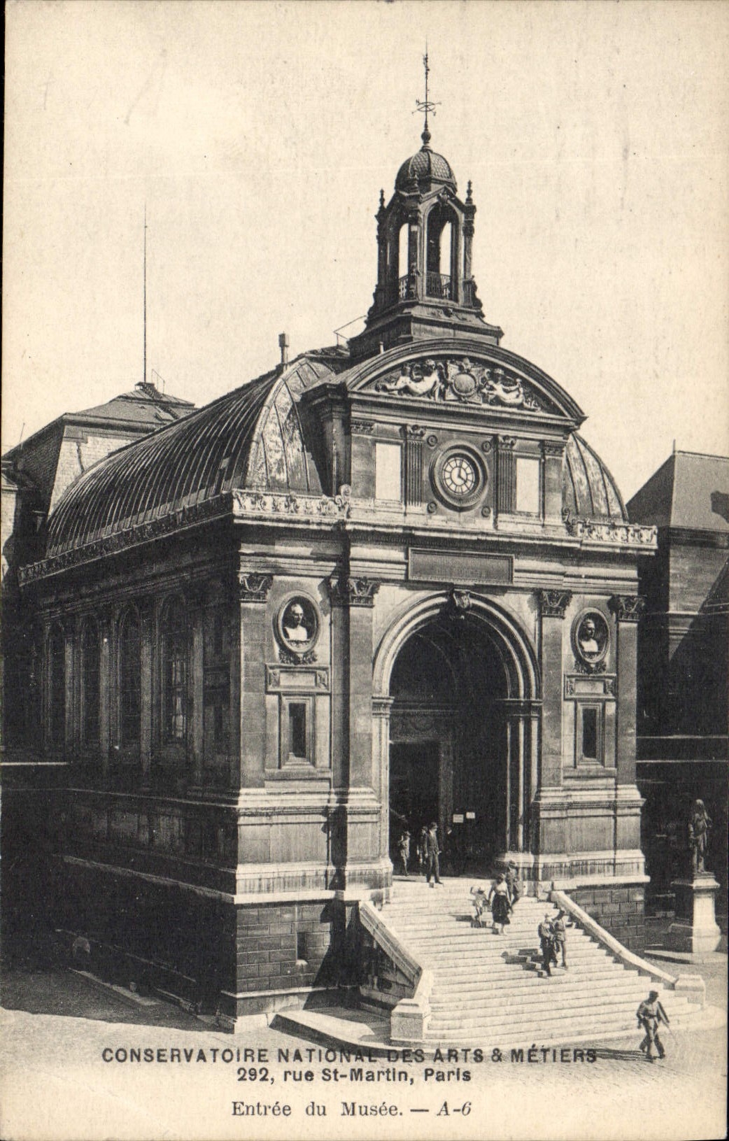 CPA Conservatoire National des Arts & Metiers 292 rus St Martin Paris Entree du Musee