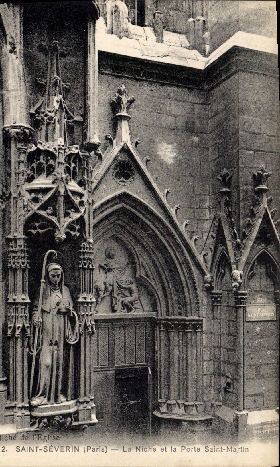 CPA Saint Severin Paris La Niche et la Porte Saint Martin