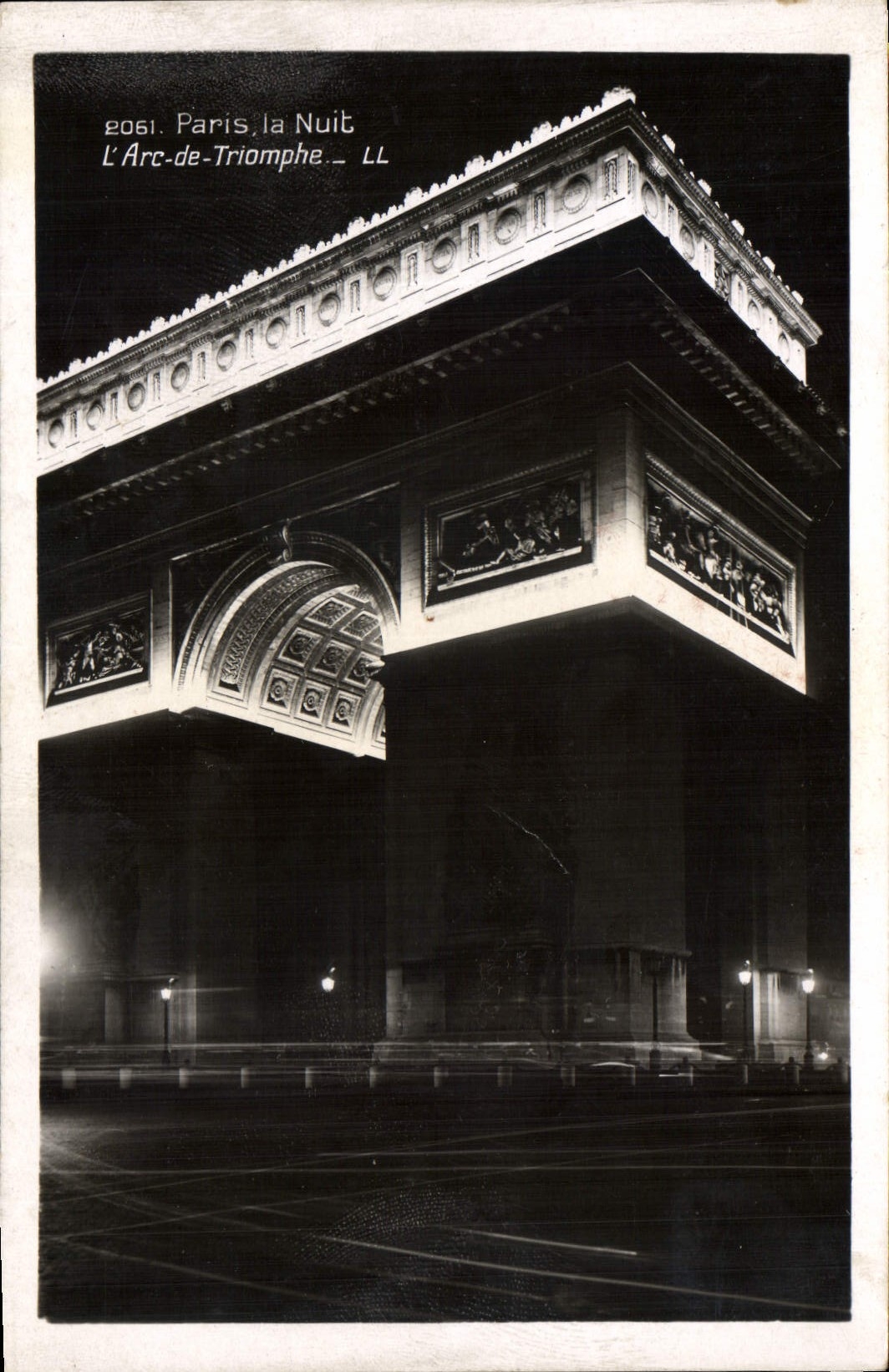 CPA Paris la Nuit L'Arc de Triomphe