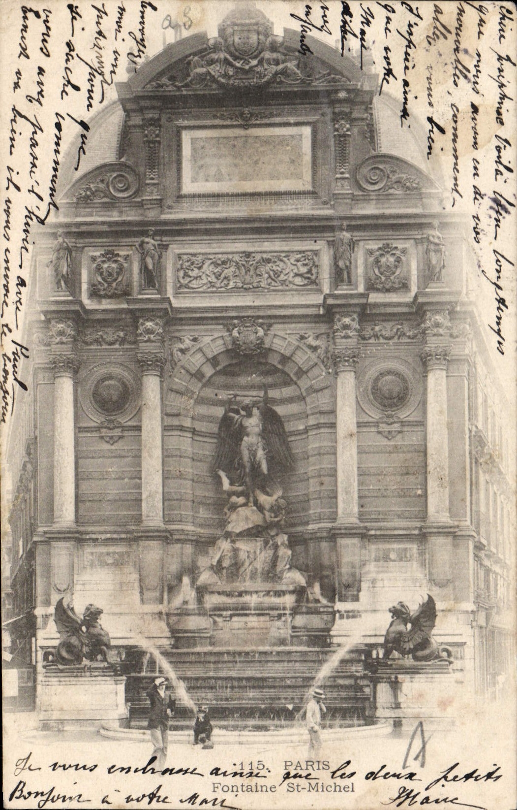 CPA Paris Fontaine St Michel 