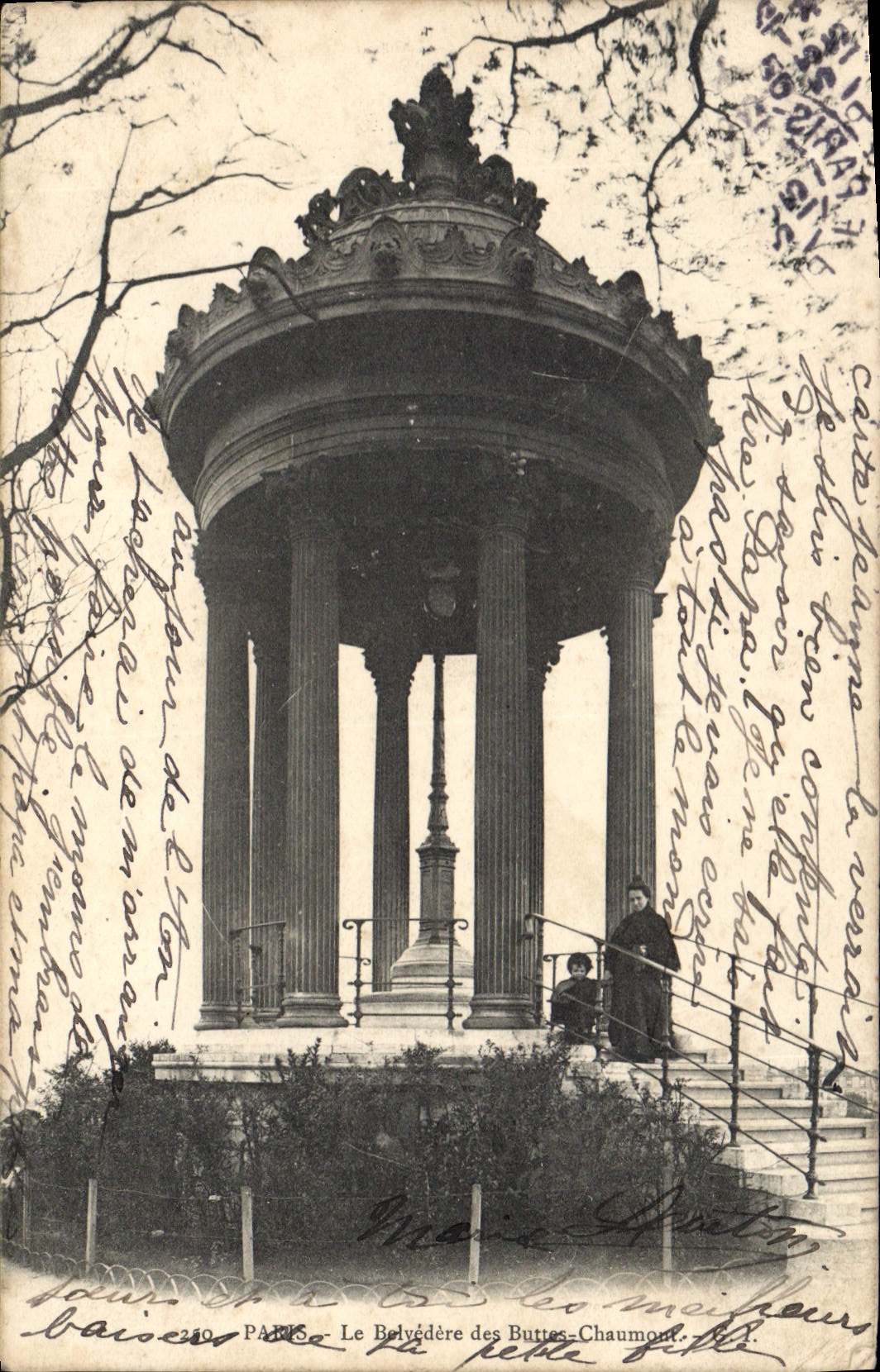 CPA Paris Le Belvedere des Buttes Chaumont
