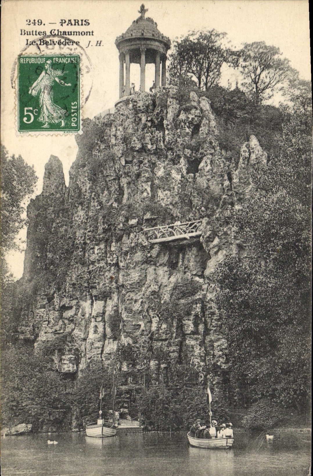 CPA Paris Buttes Chaumont Le Belvedere