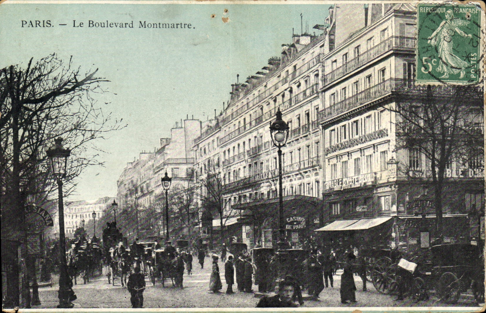 CPA Paris Le Boulevard Montmartre 