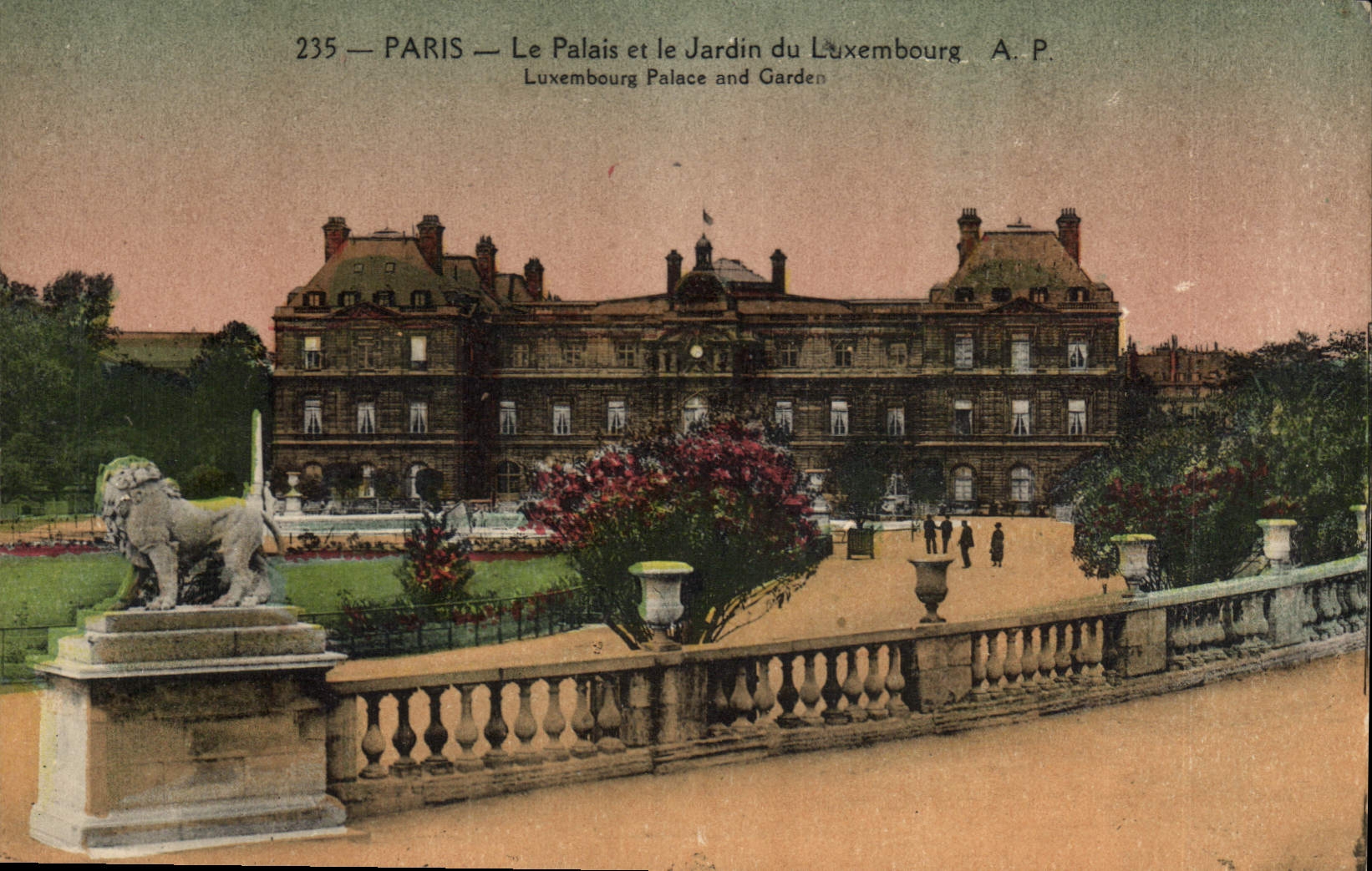 CPA Paris Le Palais et le Jardin du Luxembourg