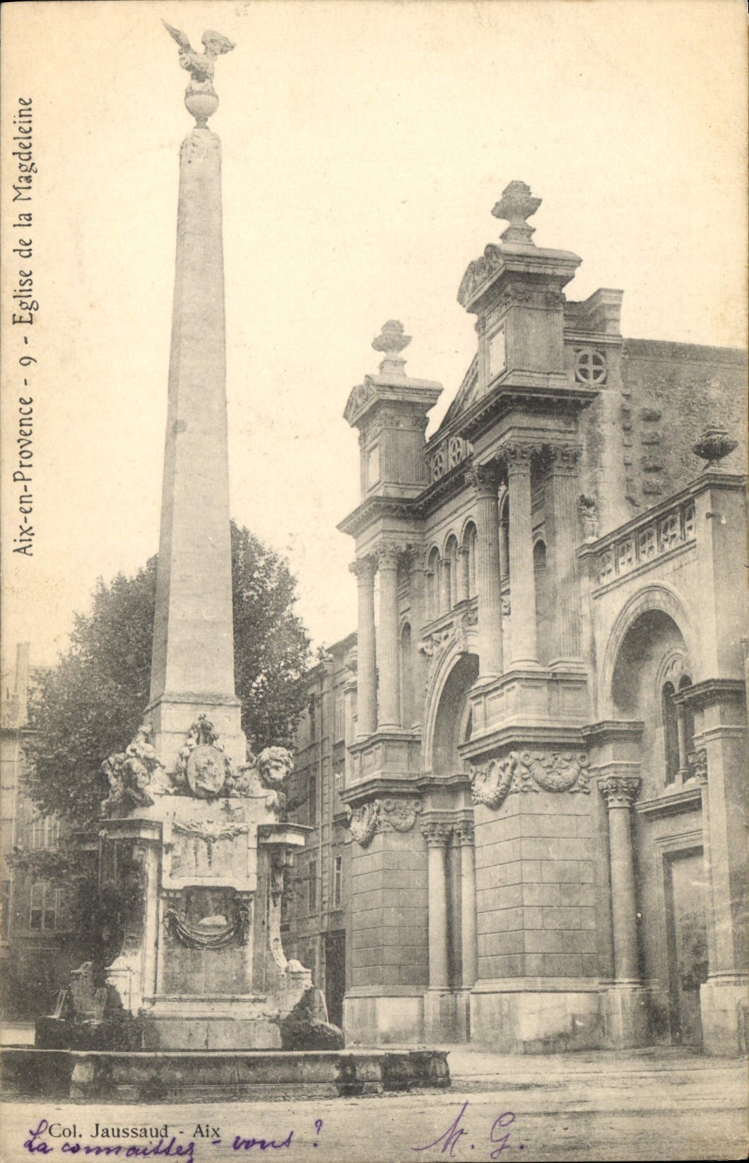 CPA Aix en Provence Eglise de la Magdeleine 