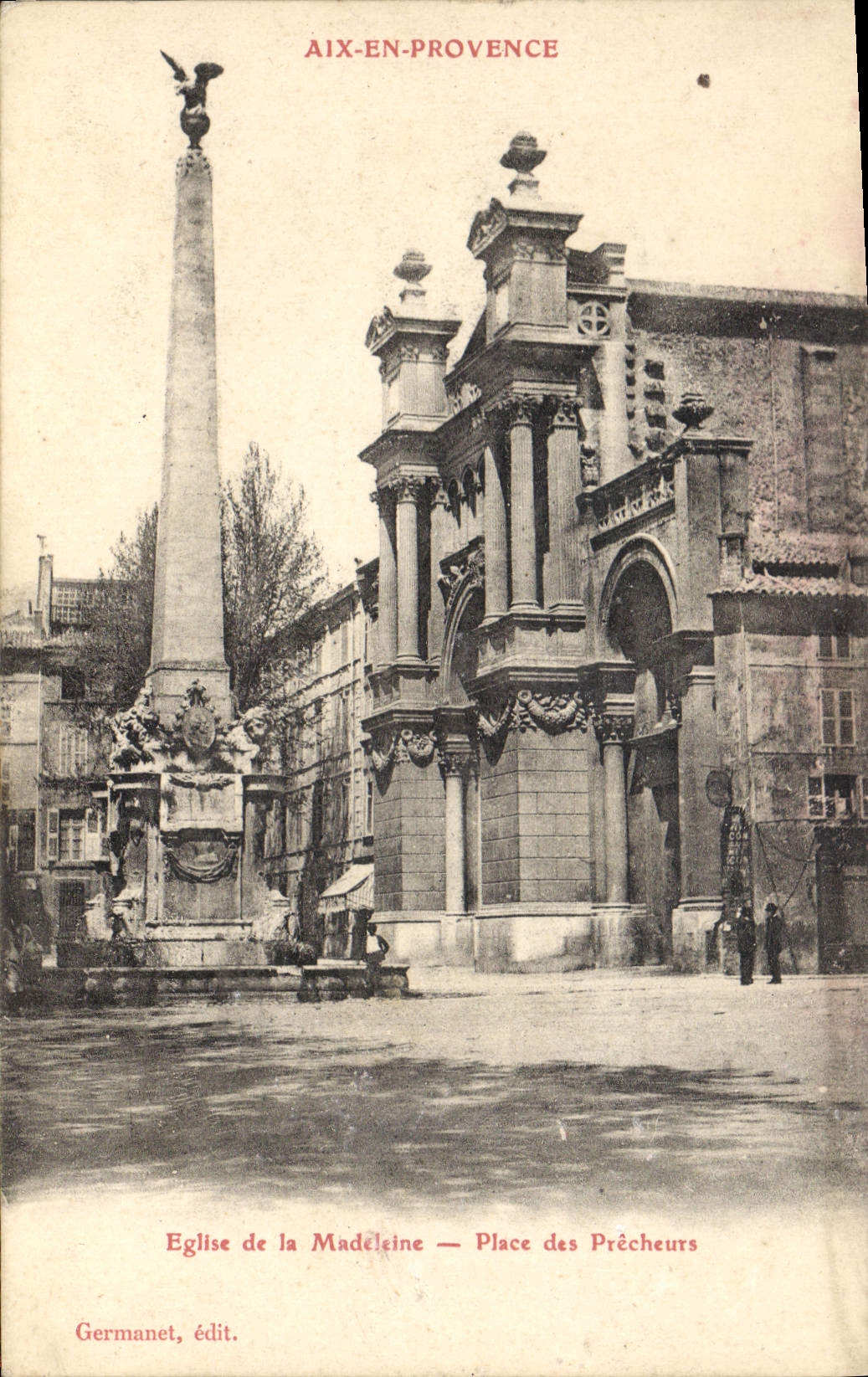 CPA Aix en Provence Eglise de la Madeleine Place des Precheurs 