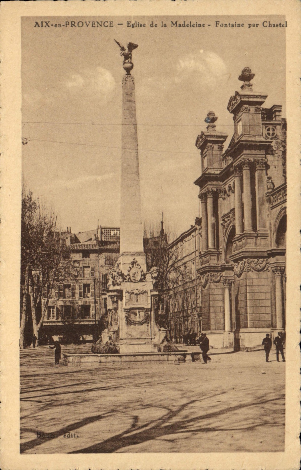 CPA Aix en Provence Eglise de la Madeleine Fontaine par Chastel 