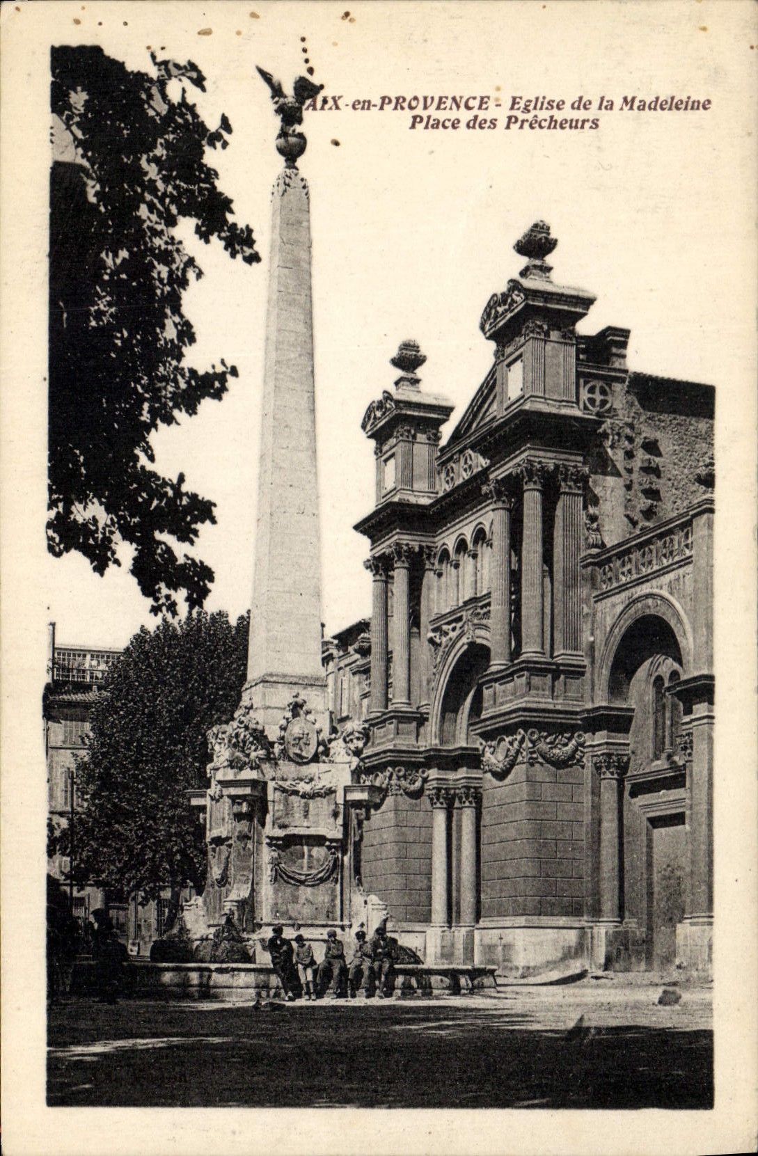 CPA Aix en Provence Eglise de la Madeleine Place des Precheurs 