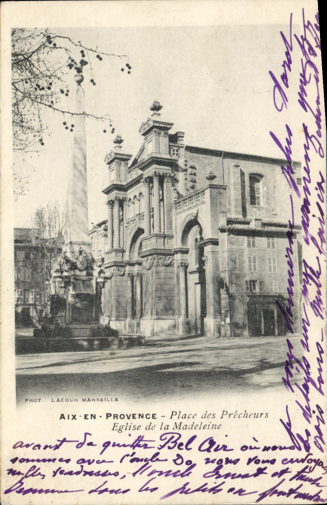 CPA Aix en Provence Place des Precheurs Eglise de la Madeleine 