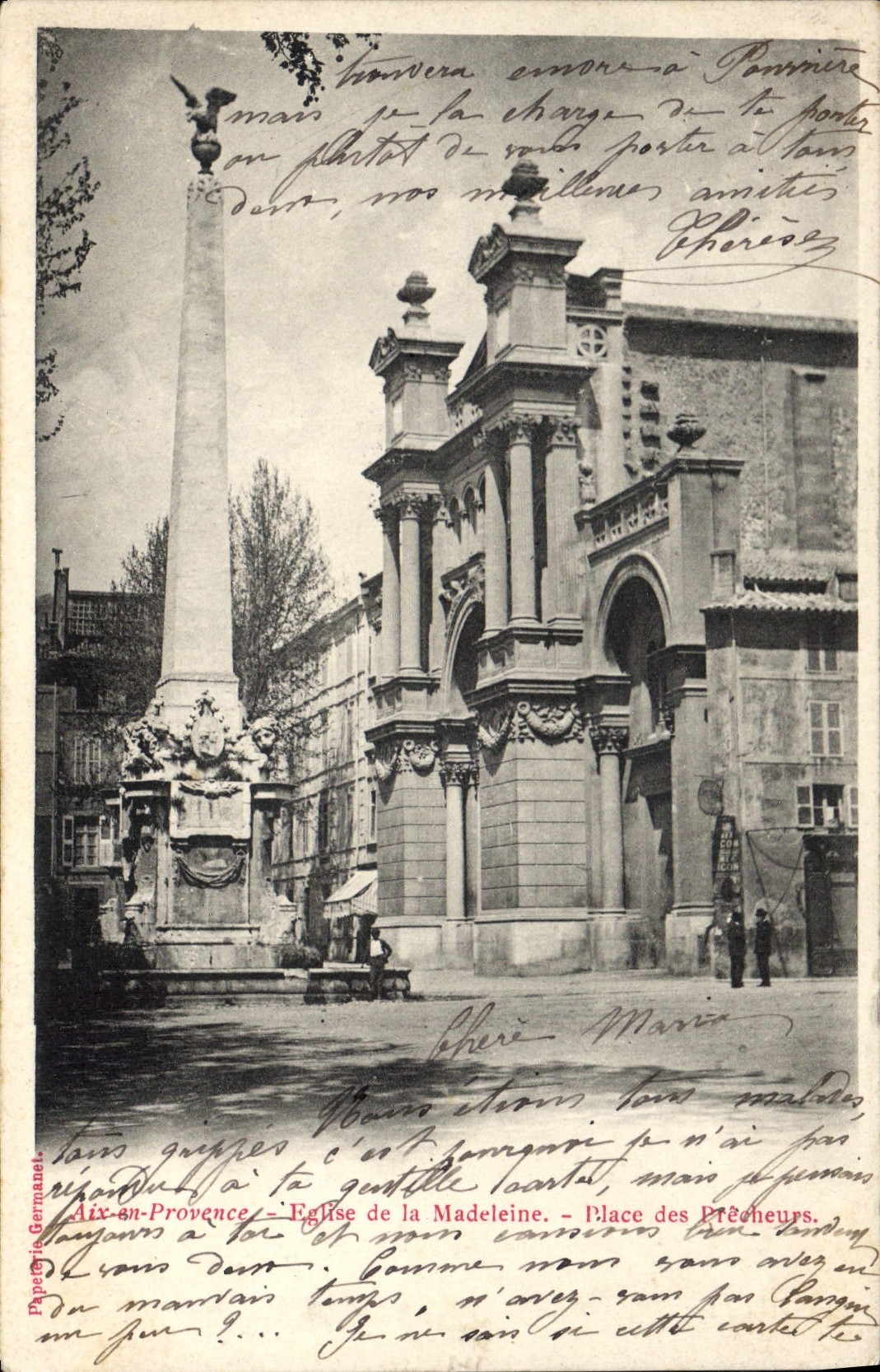 CPA Aix en Provence Eglise de la Madeleine Place des Precheurs 