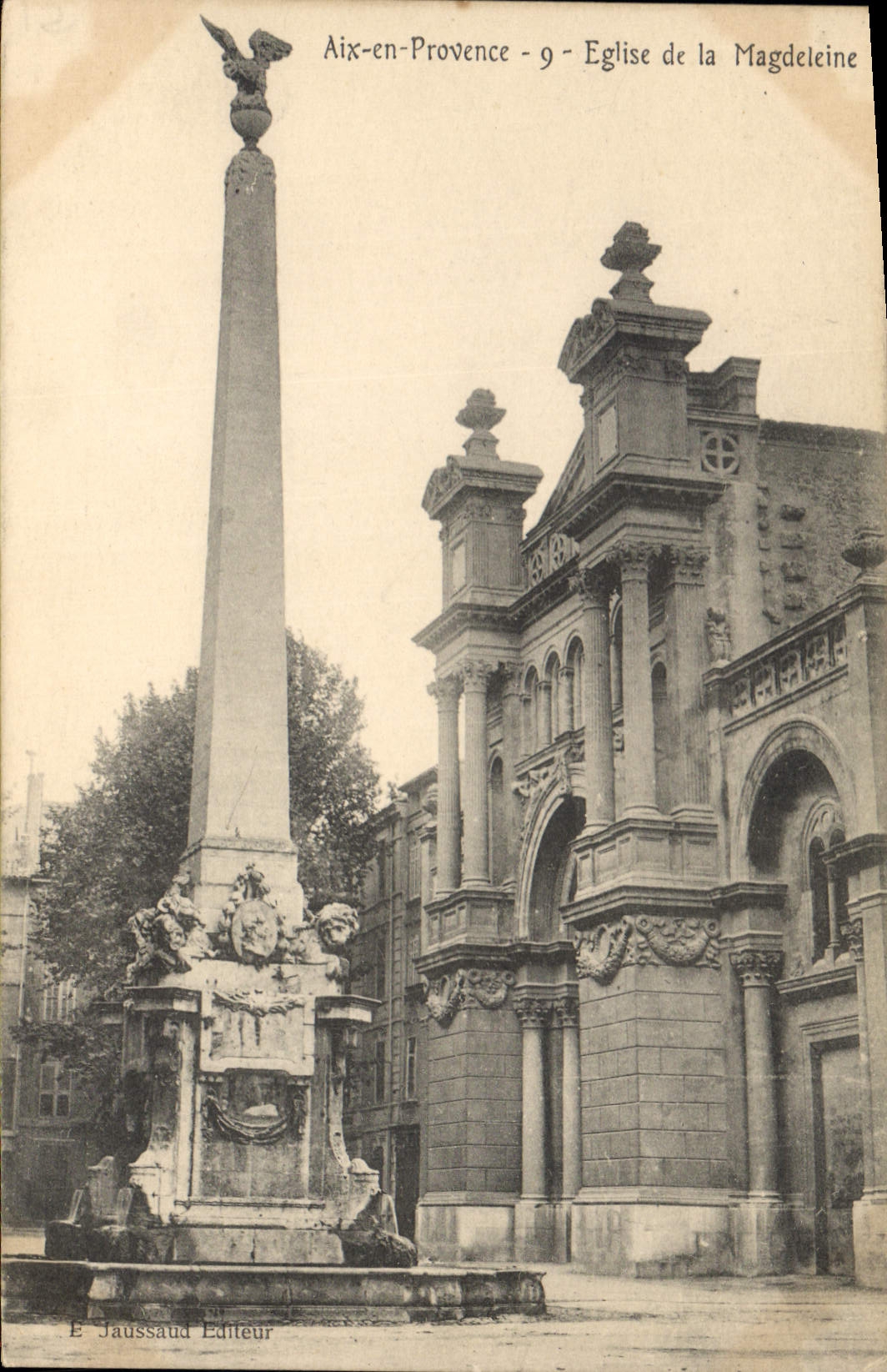 CPA Aix en Provence Eglise de la Magdeleine 