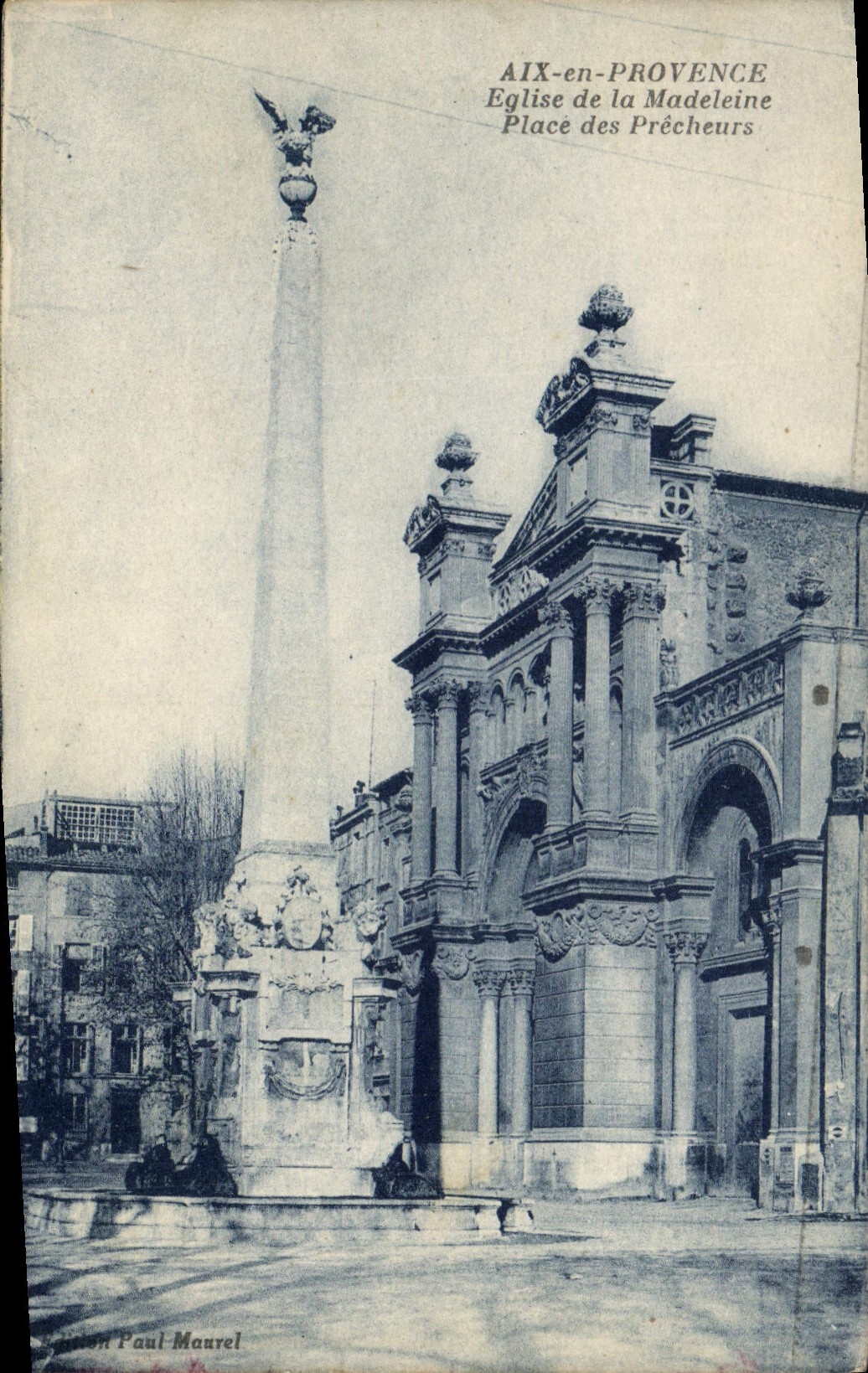 CPA Aix en Provence Eglise de la Madeleine Place des Precheurs 