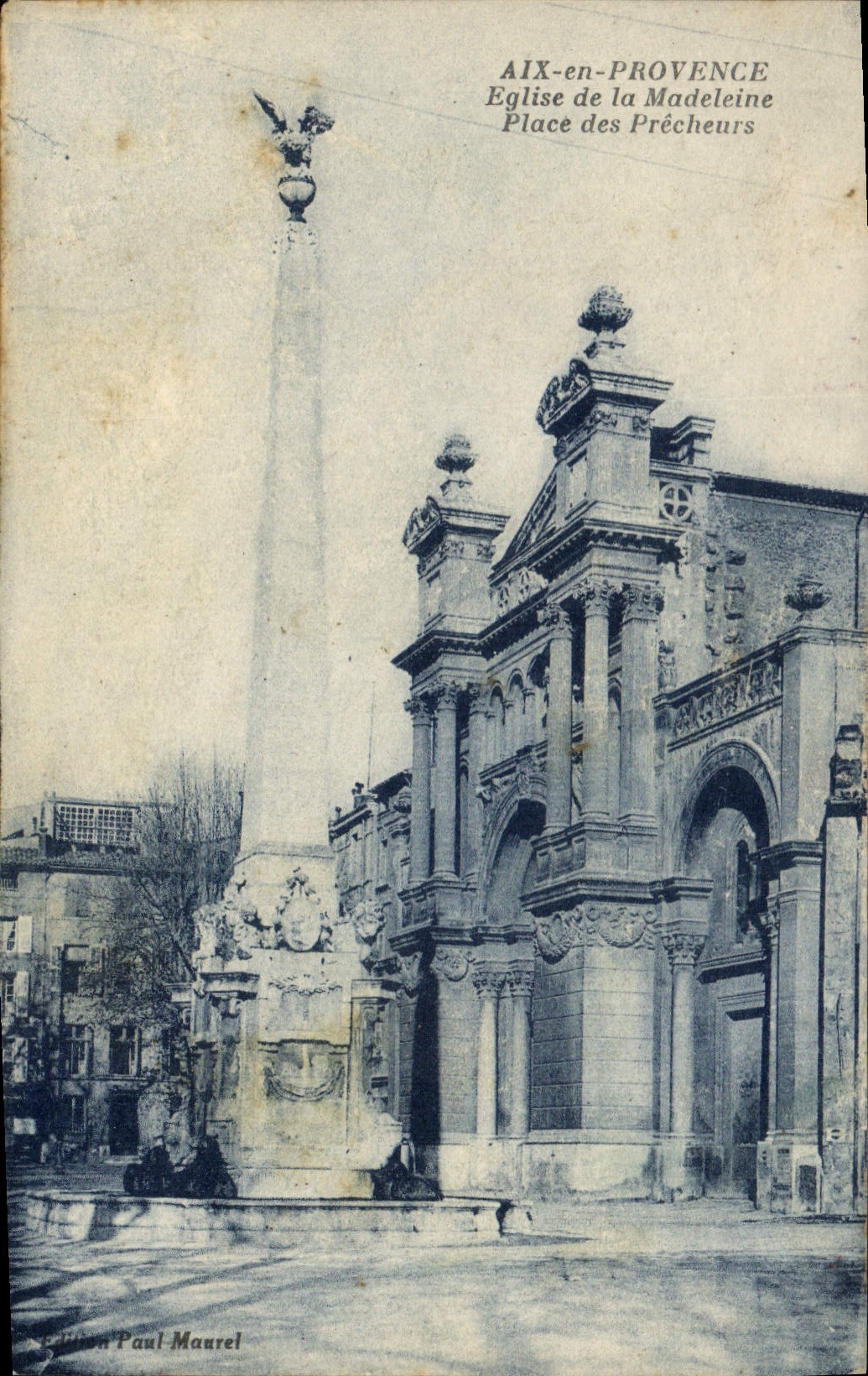 CPA Aix en Provence Eglise de la Madeleine Place des Precheurs 