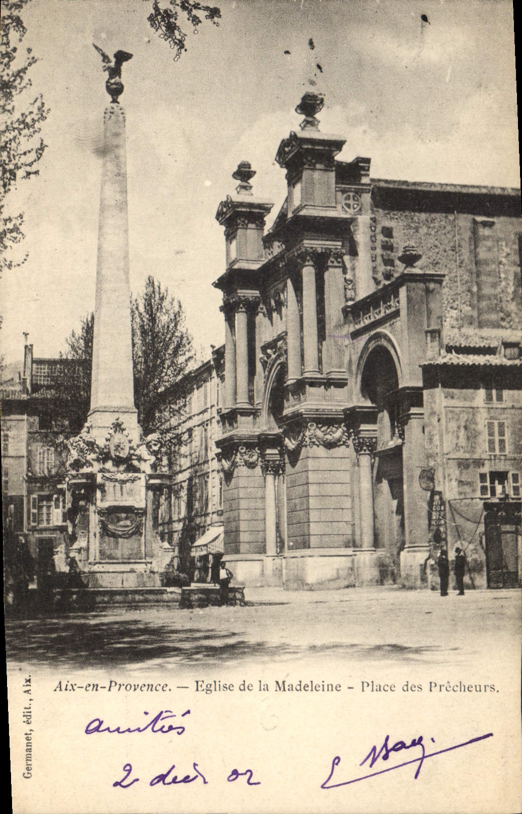 CPA Aix en Provence Eglise de la Madeleine Place des Precheurs 