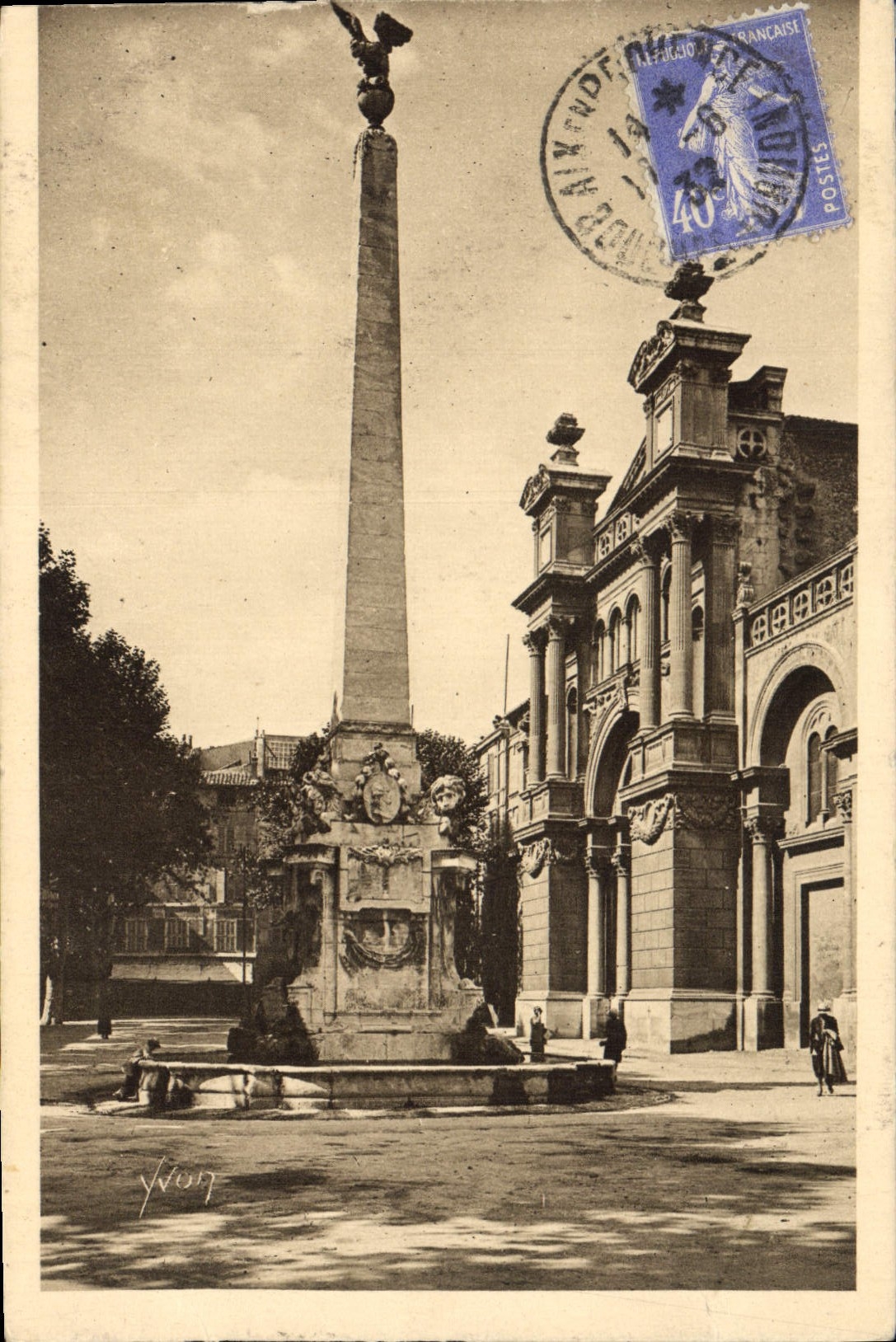 CPA Aix en Provence B du R Eglise de la Madeleine Place des Precheurs 