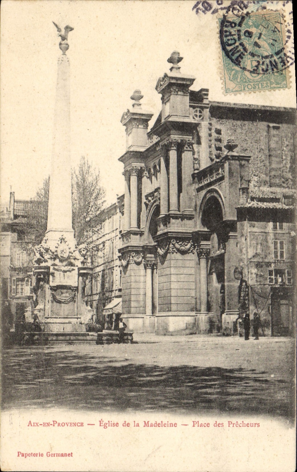 CPA Aix en Provence Eglise de la Madeleine Place des Precheurs 