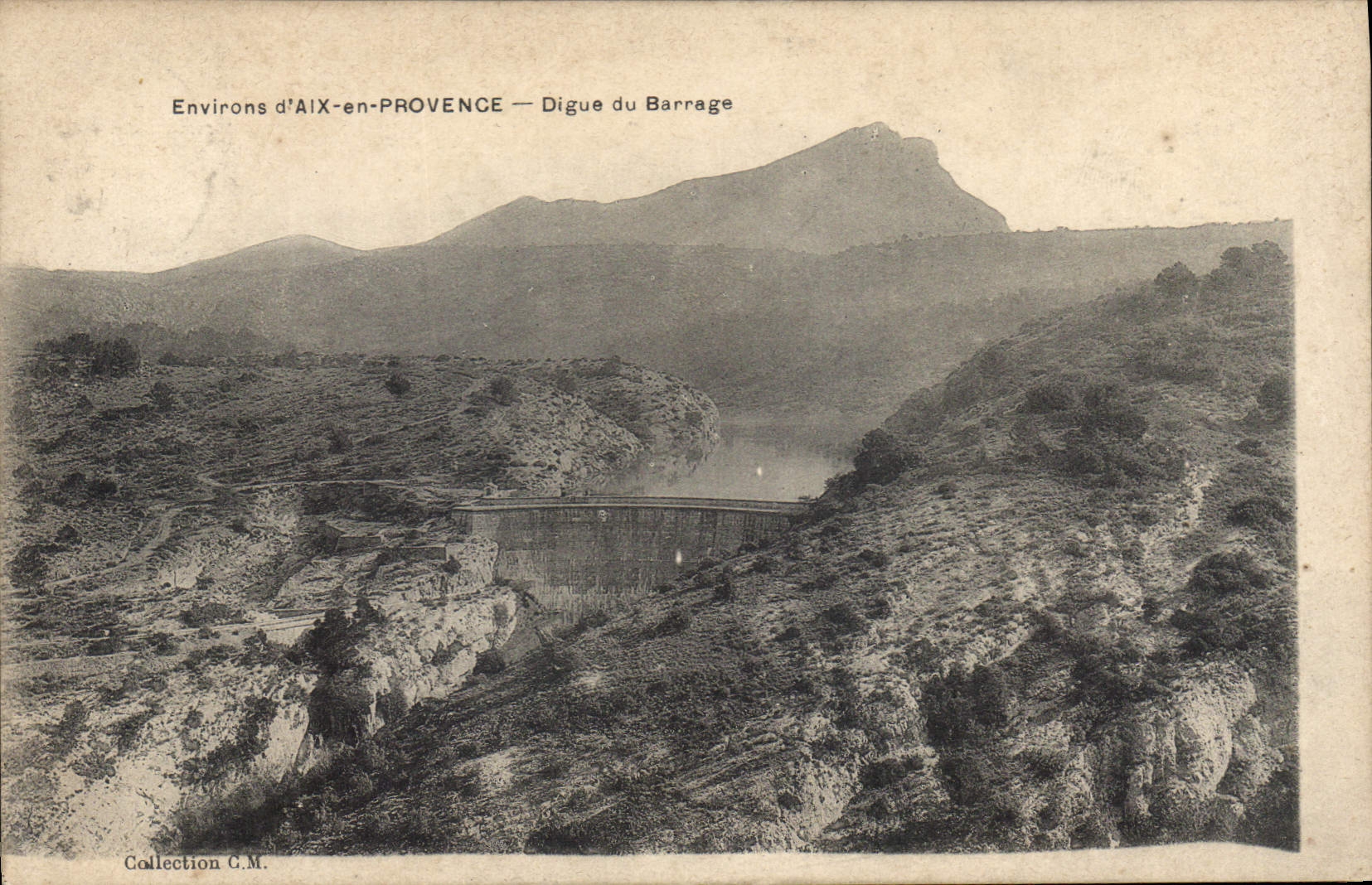 CPA Environs d'Aix en Provence Digue du Barrage 