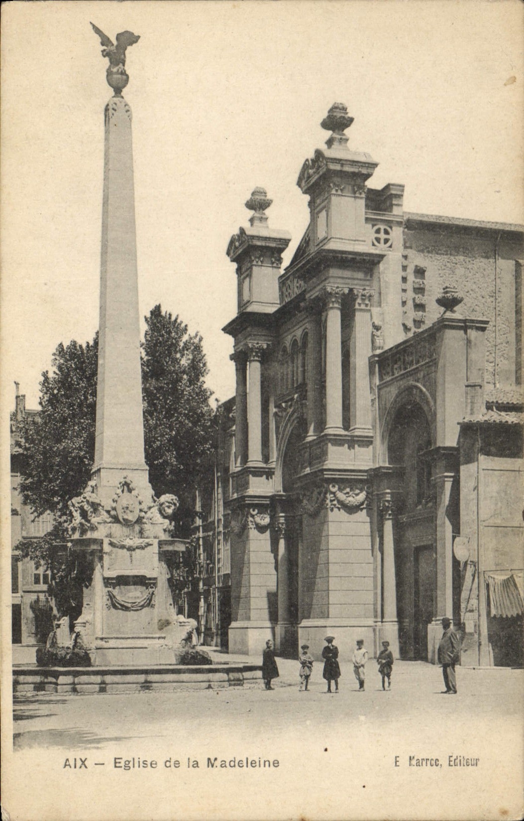 CPA Aix Eglise de la Madeleine 