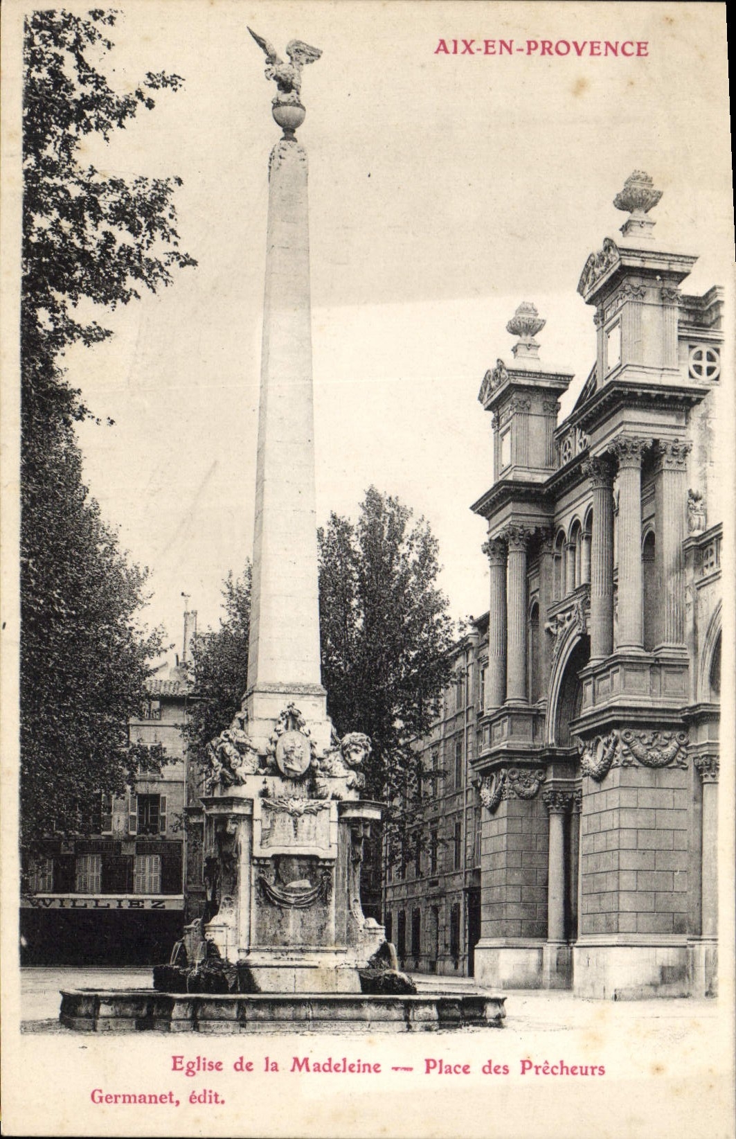 CPA Aix en Provence Eglise de la Madeleine Place des Precheurs 