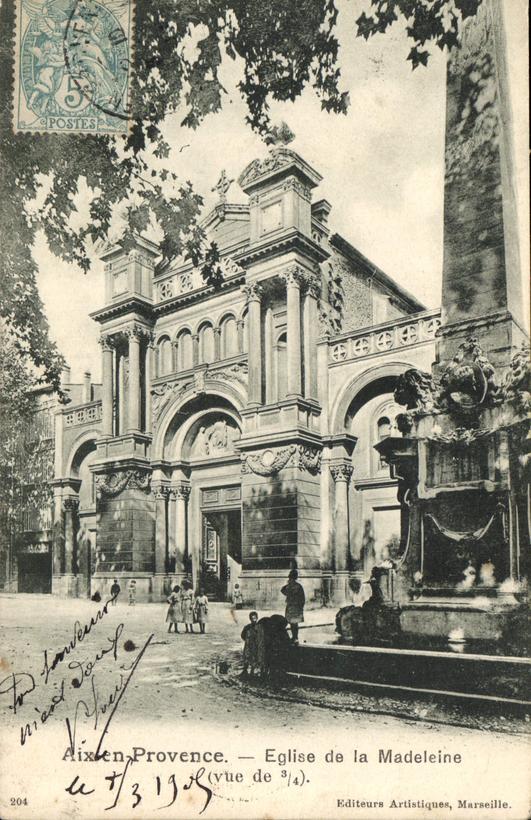 CPA Aix en Provence Eglise de la Madeleine 