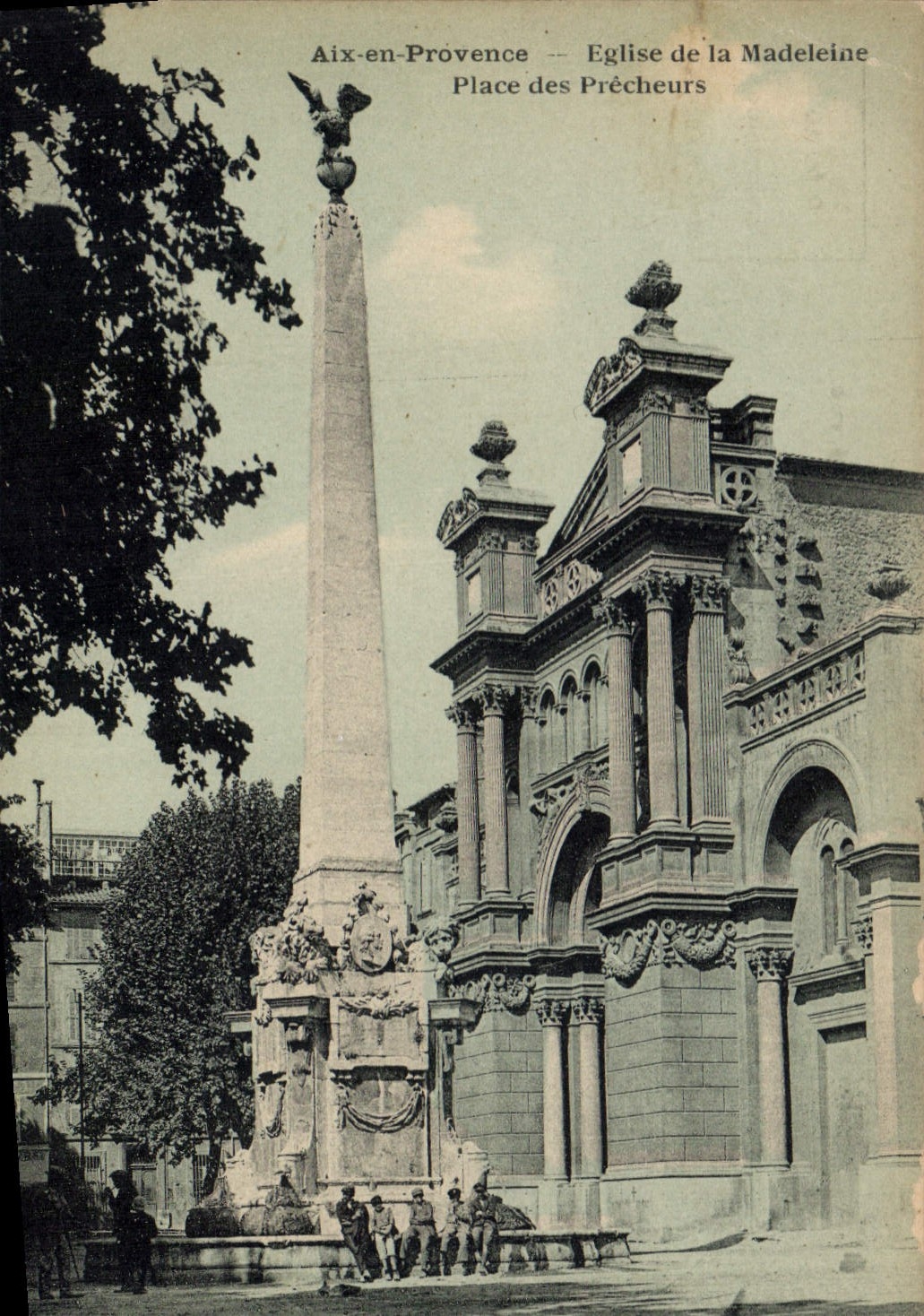 CPA Aix en Provence Eglise de la Madeleine Place des Precheurs 